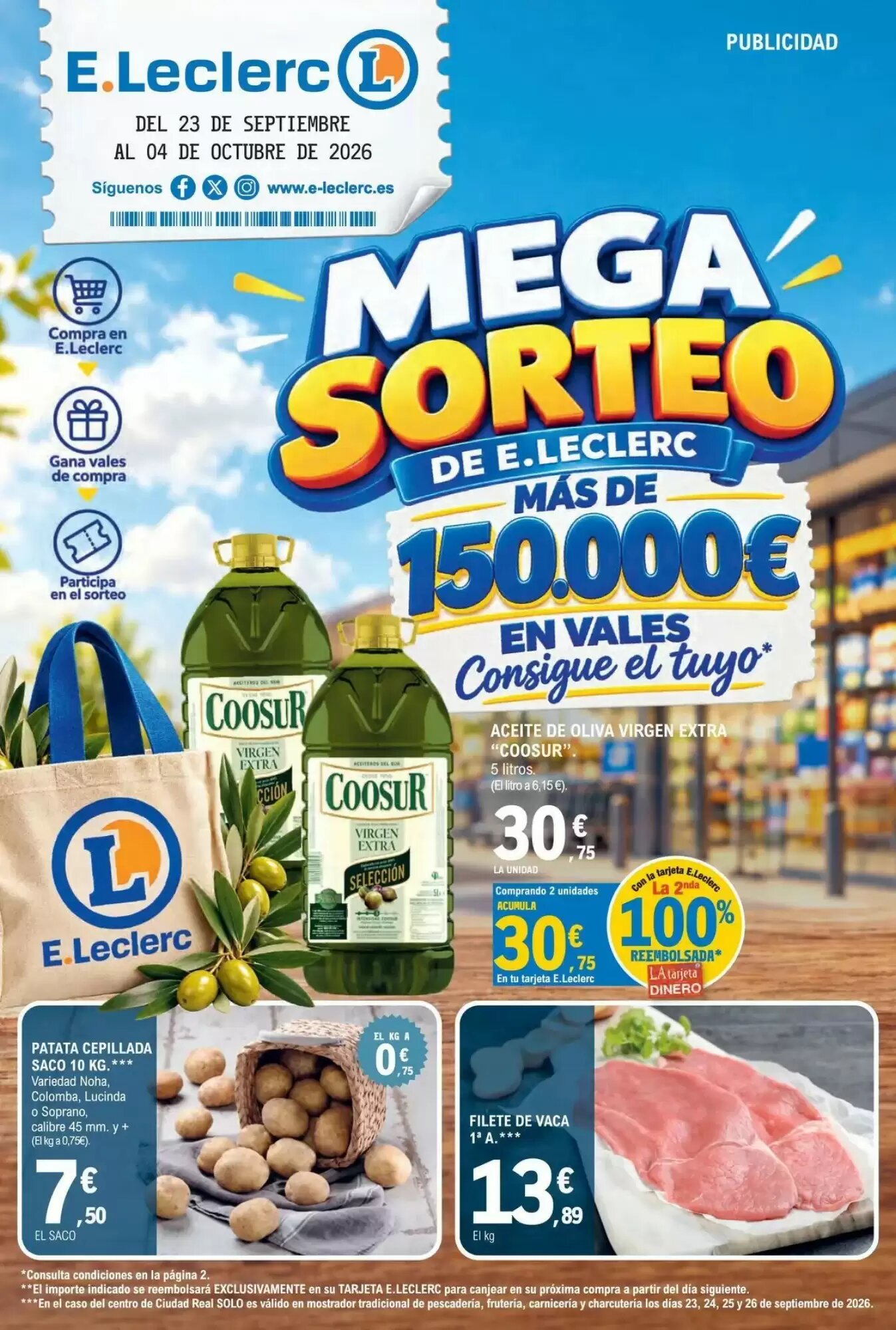 Folleto promocional de E.Leclerc válido desde el 22/09/2026 - Página 1.