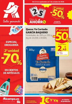 Folleto promocional de Alcampo válido desde el 24/09/2026
