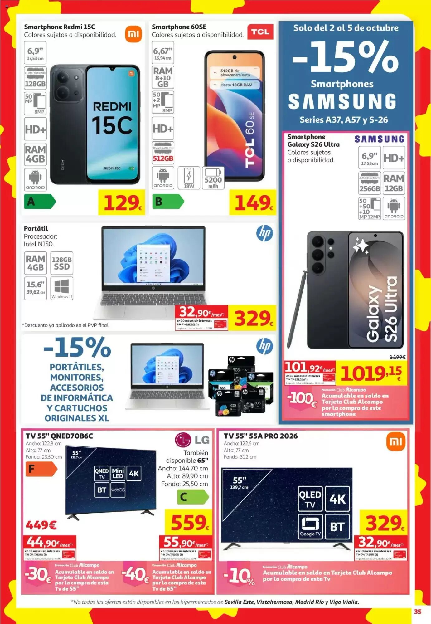 Folleto promocional de Alcampo válido desde el 24/09/2026 - Página 35.