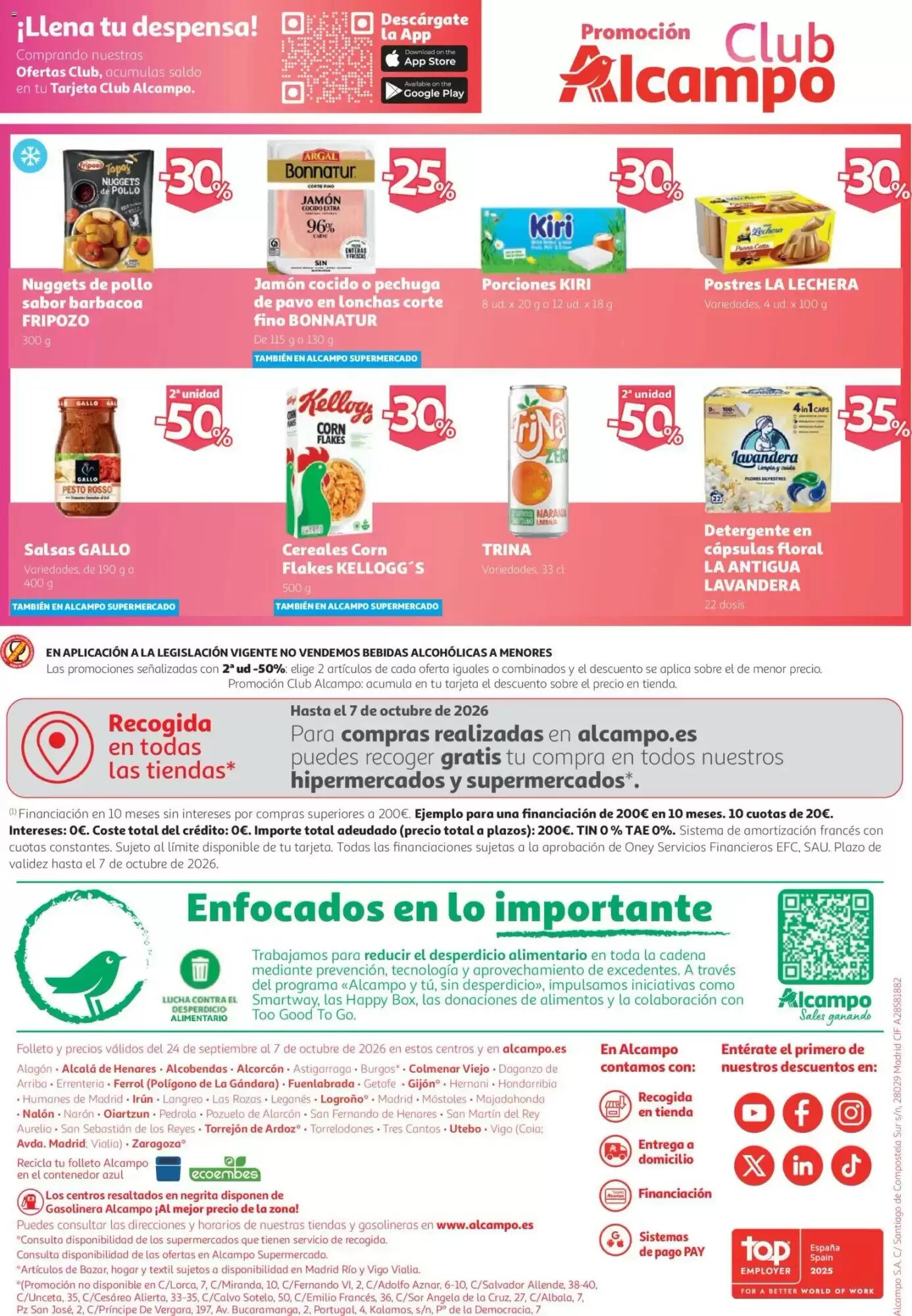 Folleto promocional de Alcampo válido desde el 24/09/2026 - Página 36.
