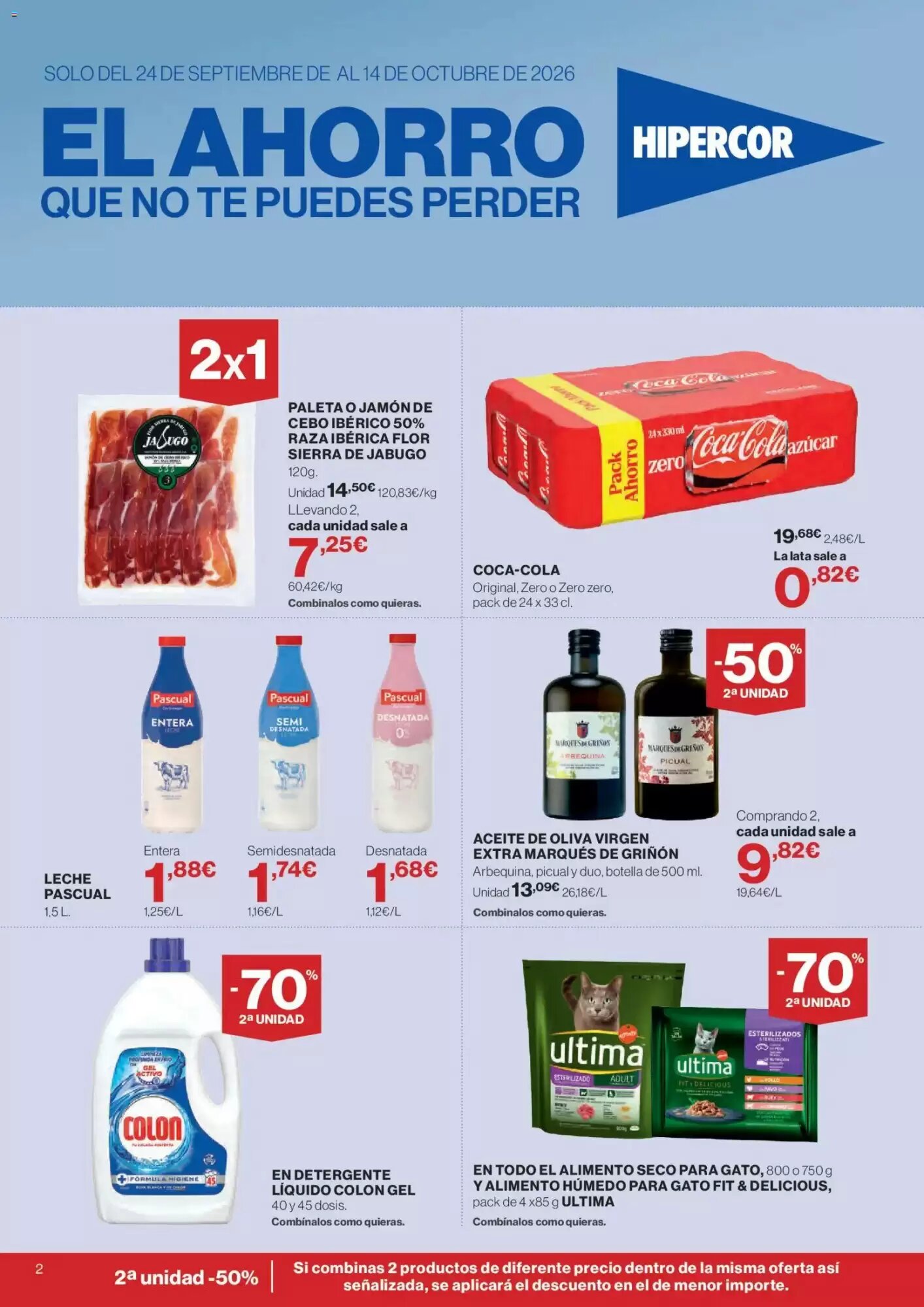Folleto promocional de Hipercor válido desde el 24/09/2026 - Página 2.