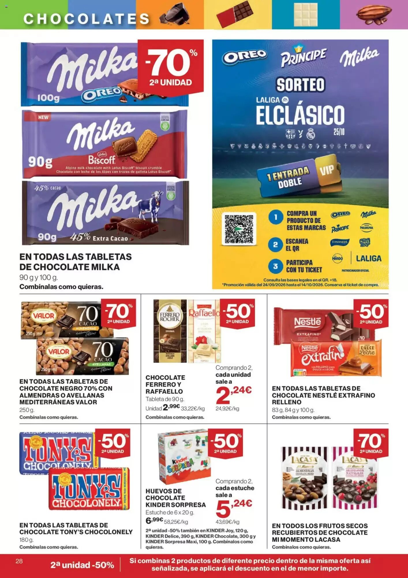 Folleto promocional de Hipercor válido desde el 24/09/2026 - Página 28.