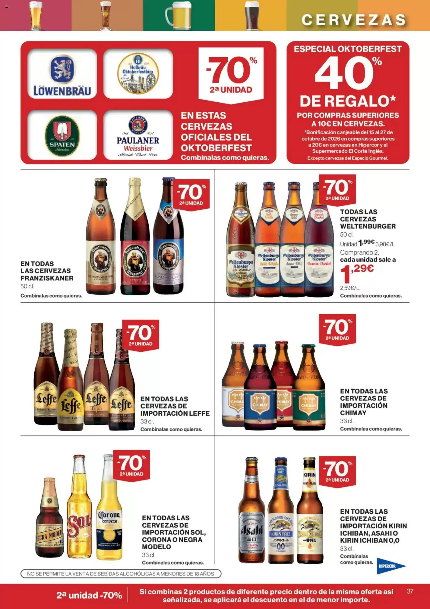 Folleto promocional de Hipercor válido desde el 24/09/2026 - Página 37.