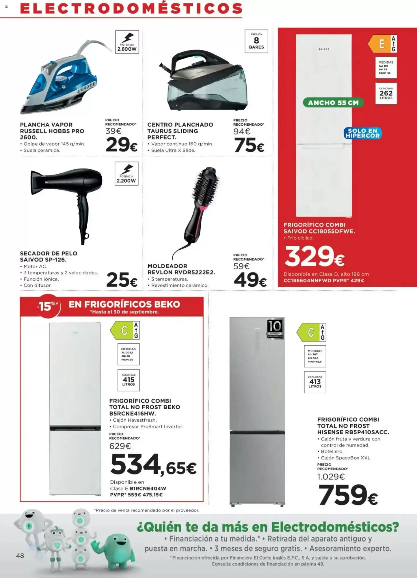 Folleto promocional de Hipercor válido desde el 24/09/2026 - Página 48.