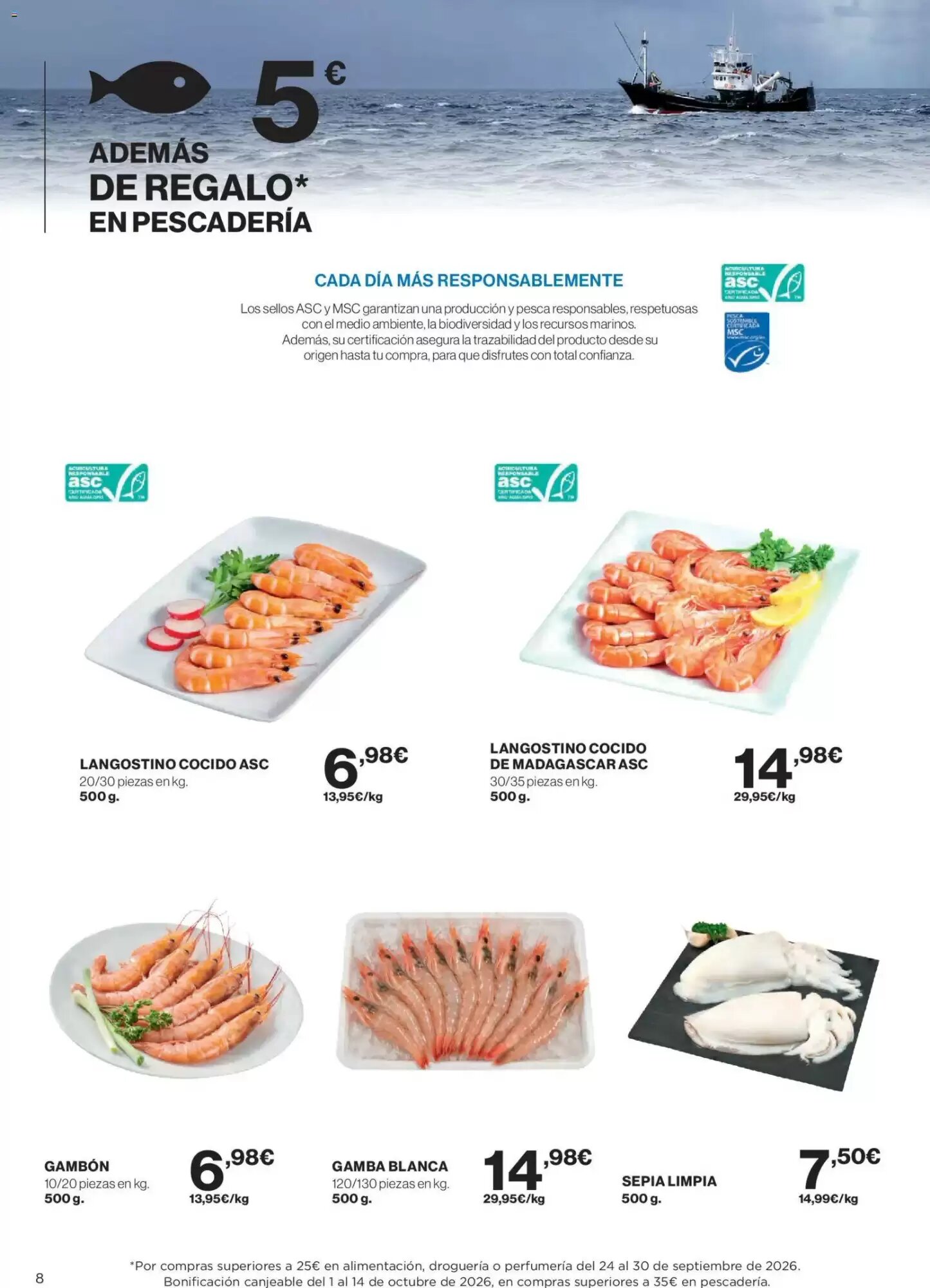 Folleto promocional de Hipercor válido desde el 24/09/2026 - Página 8.