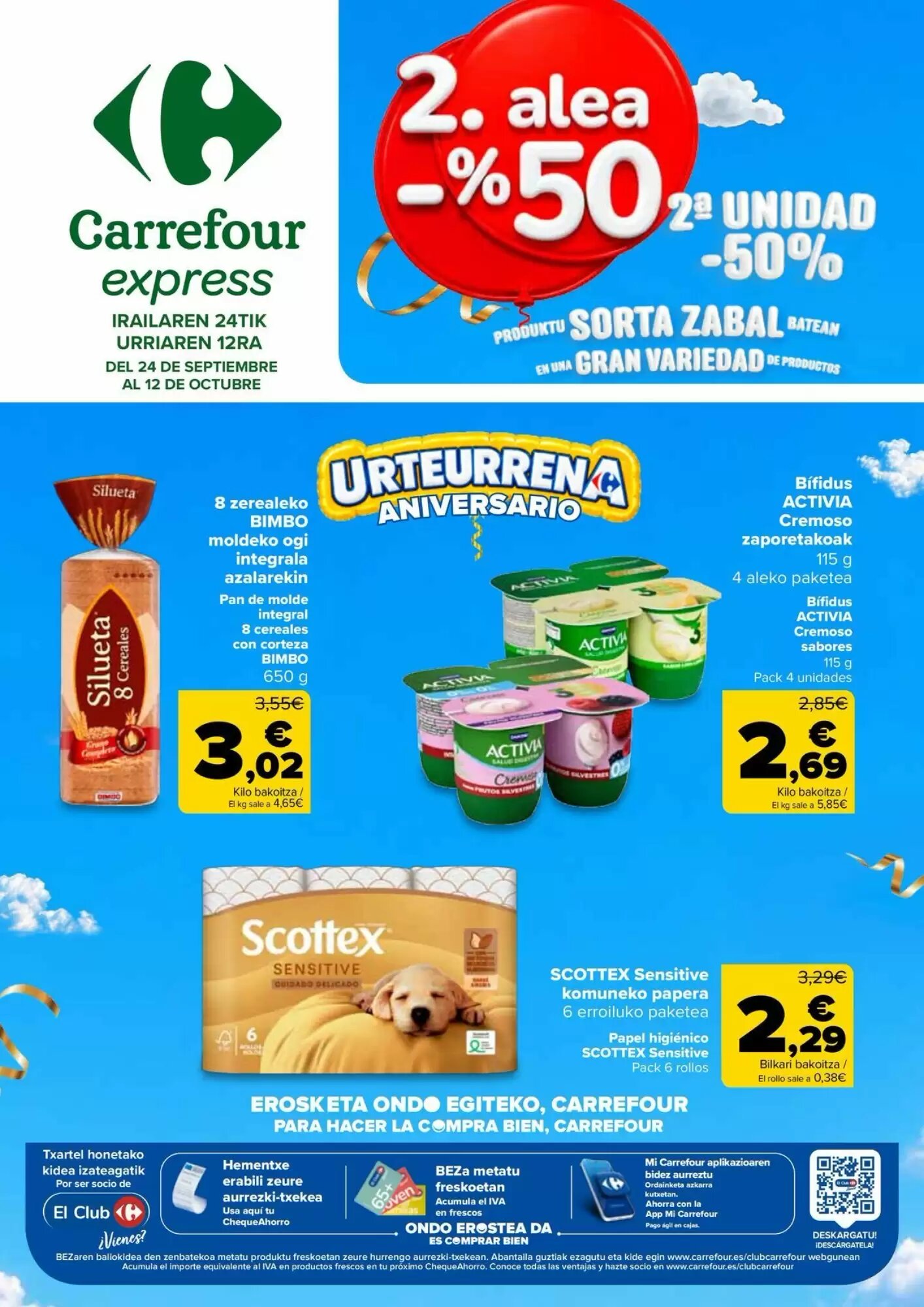 Folleto promocional de Carrefour válido desde el 24/09/2026 - Página 1.