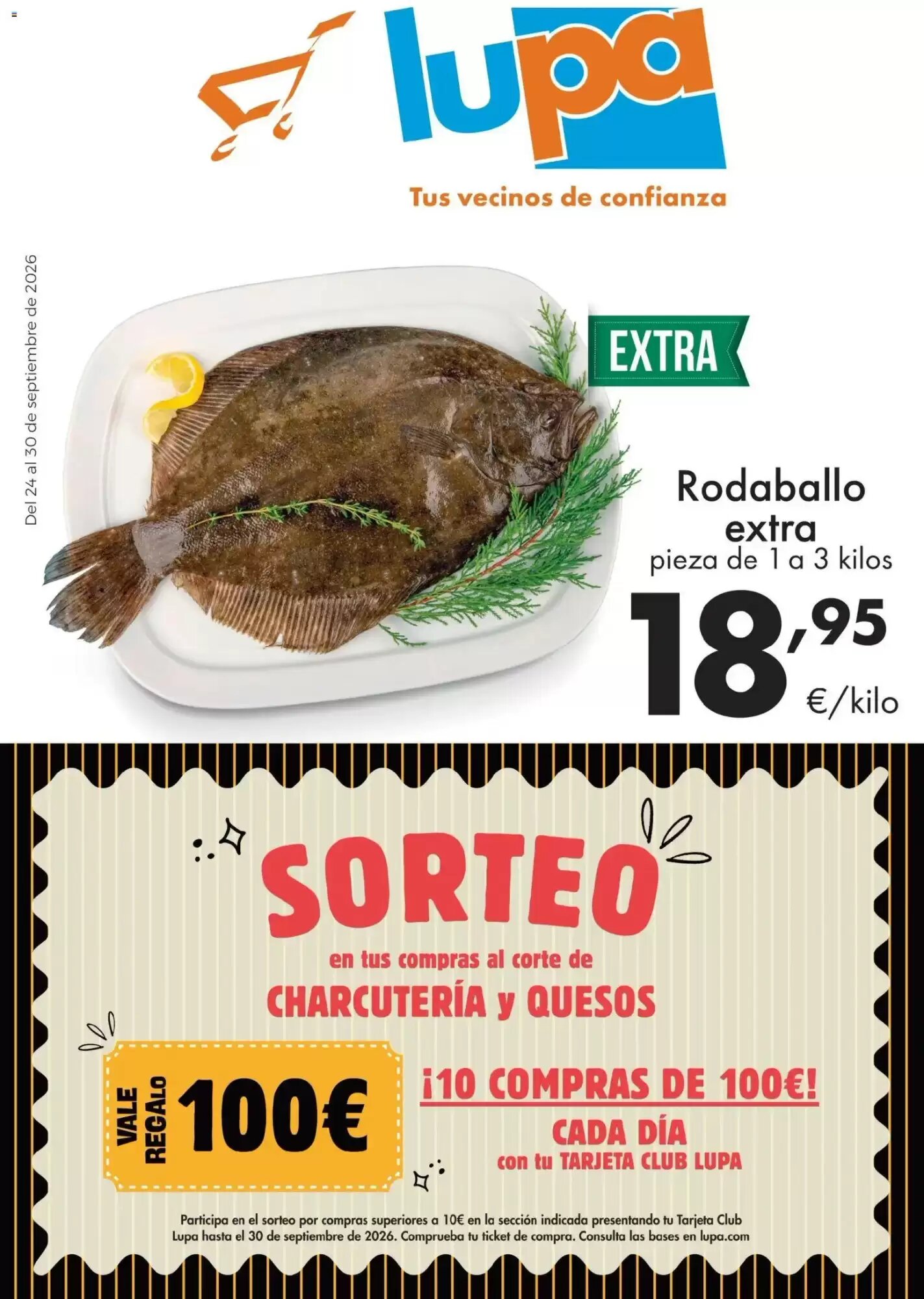 Folleto promocional de Lupa válido desde el 24/09/2026 - Página 1.