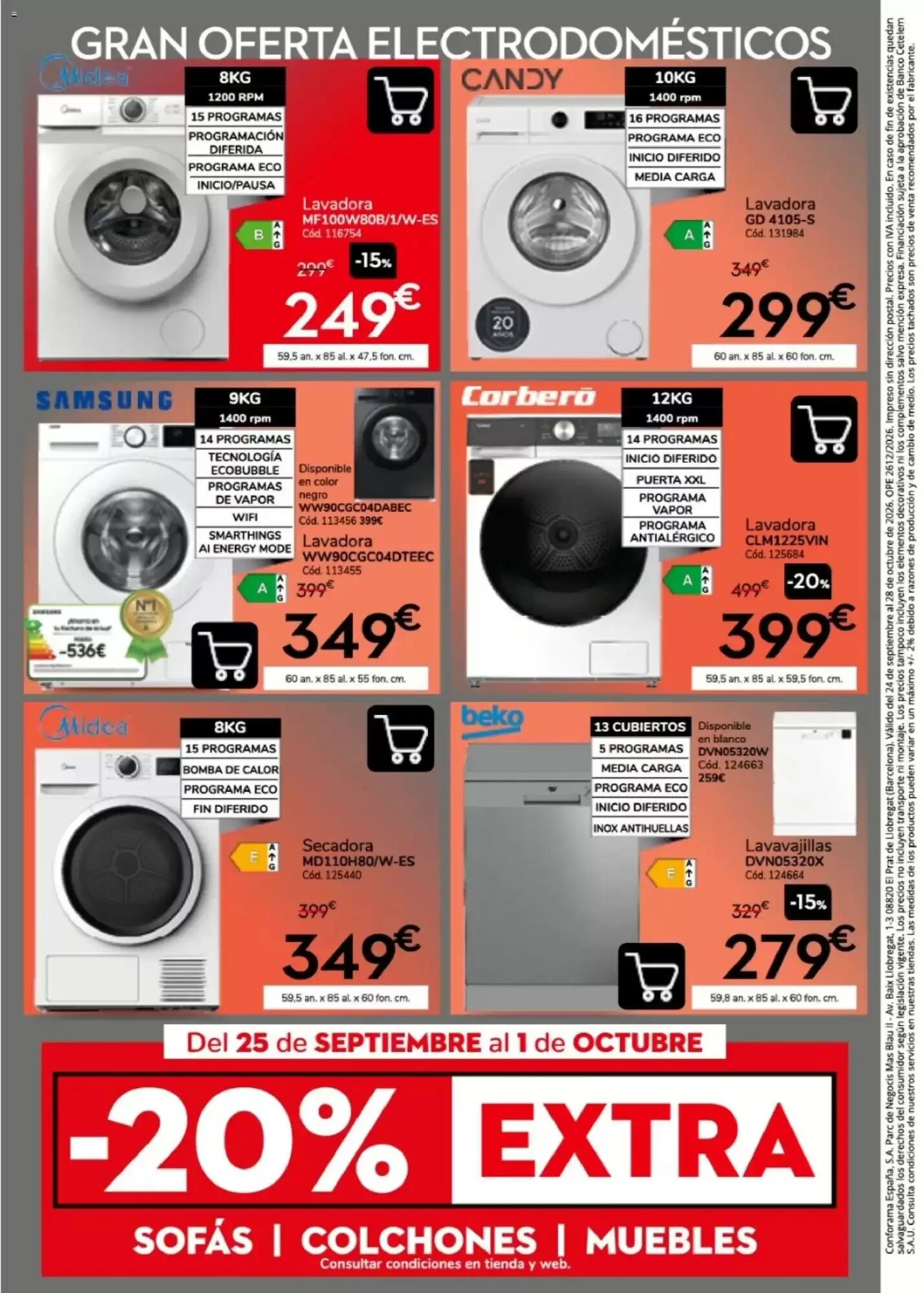 Folleto promocional de Conforama válido desde el 24/09/2026 - Página 16.