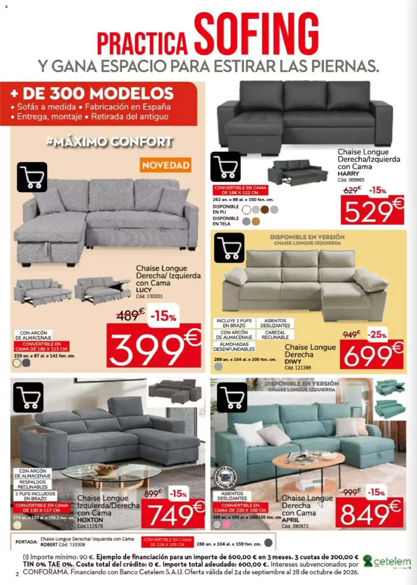 Folleto promocional de Conforama válido desde el 24/09/2026 - Página 2.