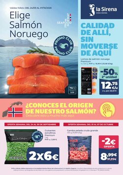 Folleto promocional de La Sirena válido desde el 24/09/2026