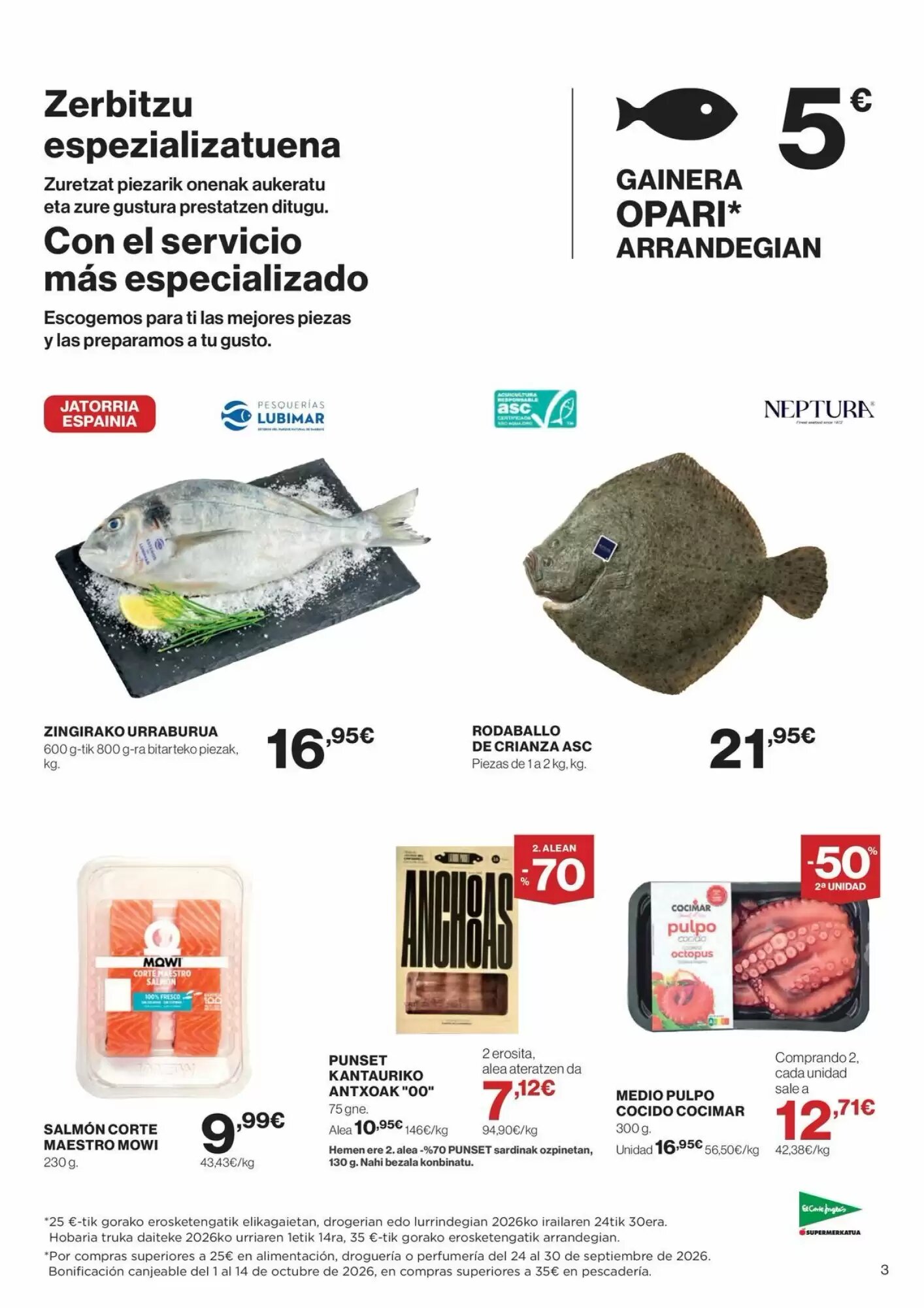 Folleto promocional de El Corte Inglés válido desde el 24/09/2026 - Página 3.