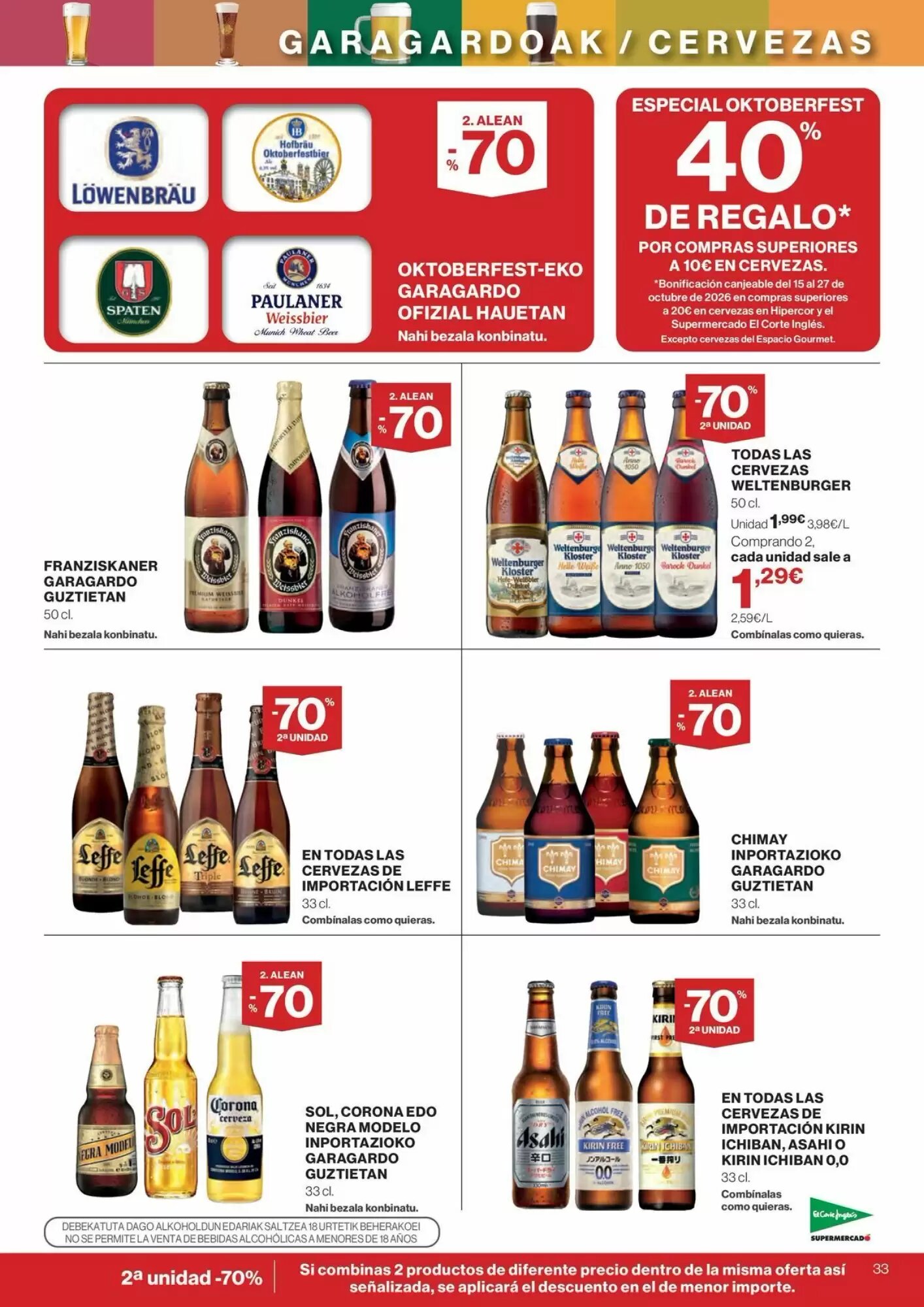 Folleto promocional de El Corte Inglés válido desde el 24/09/2026 - Página 33.