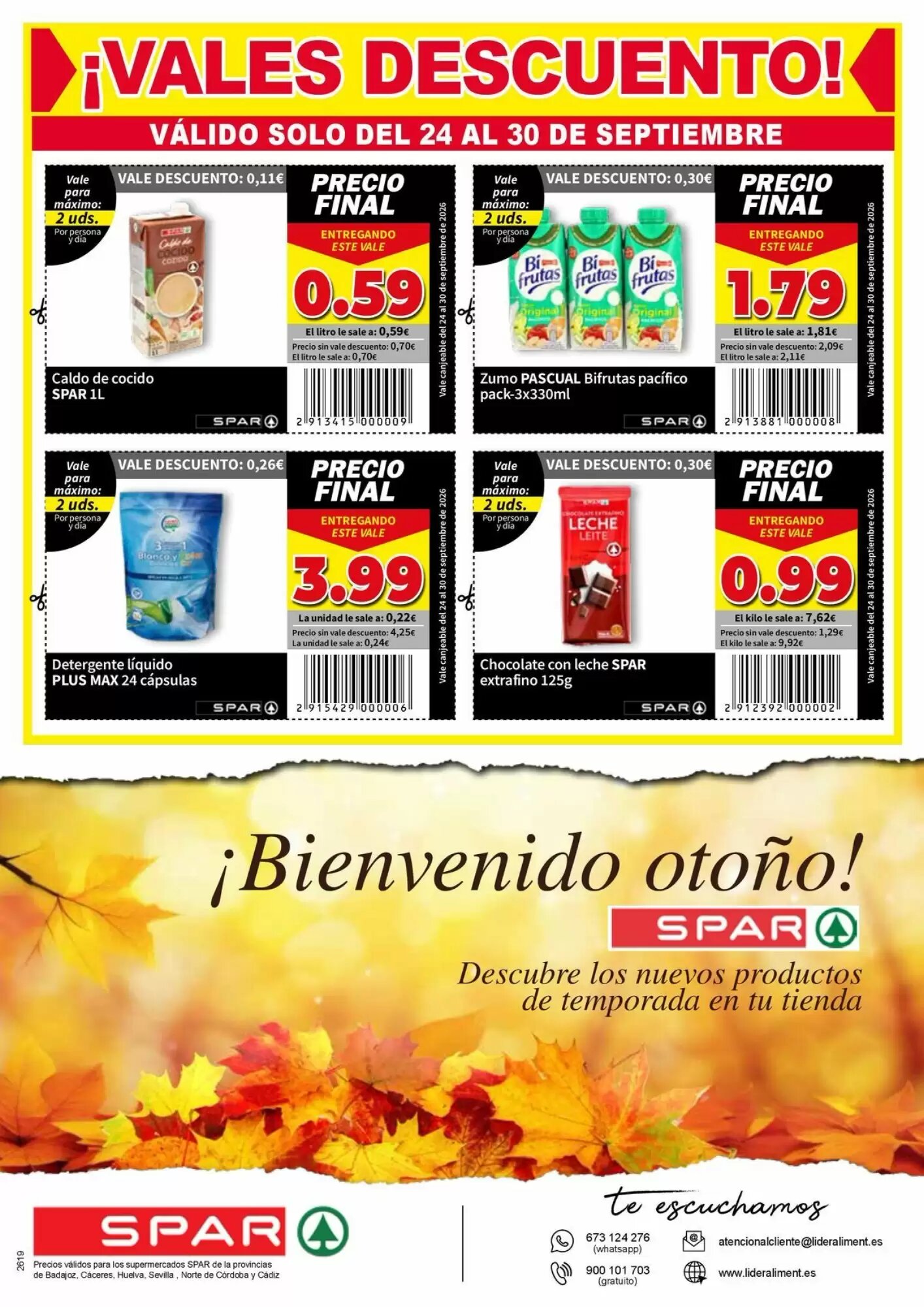 Folleto promocional de Spar válido desde el 24/09/2026 - Página 12.