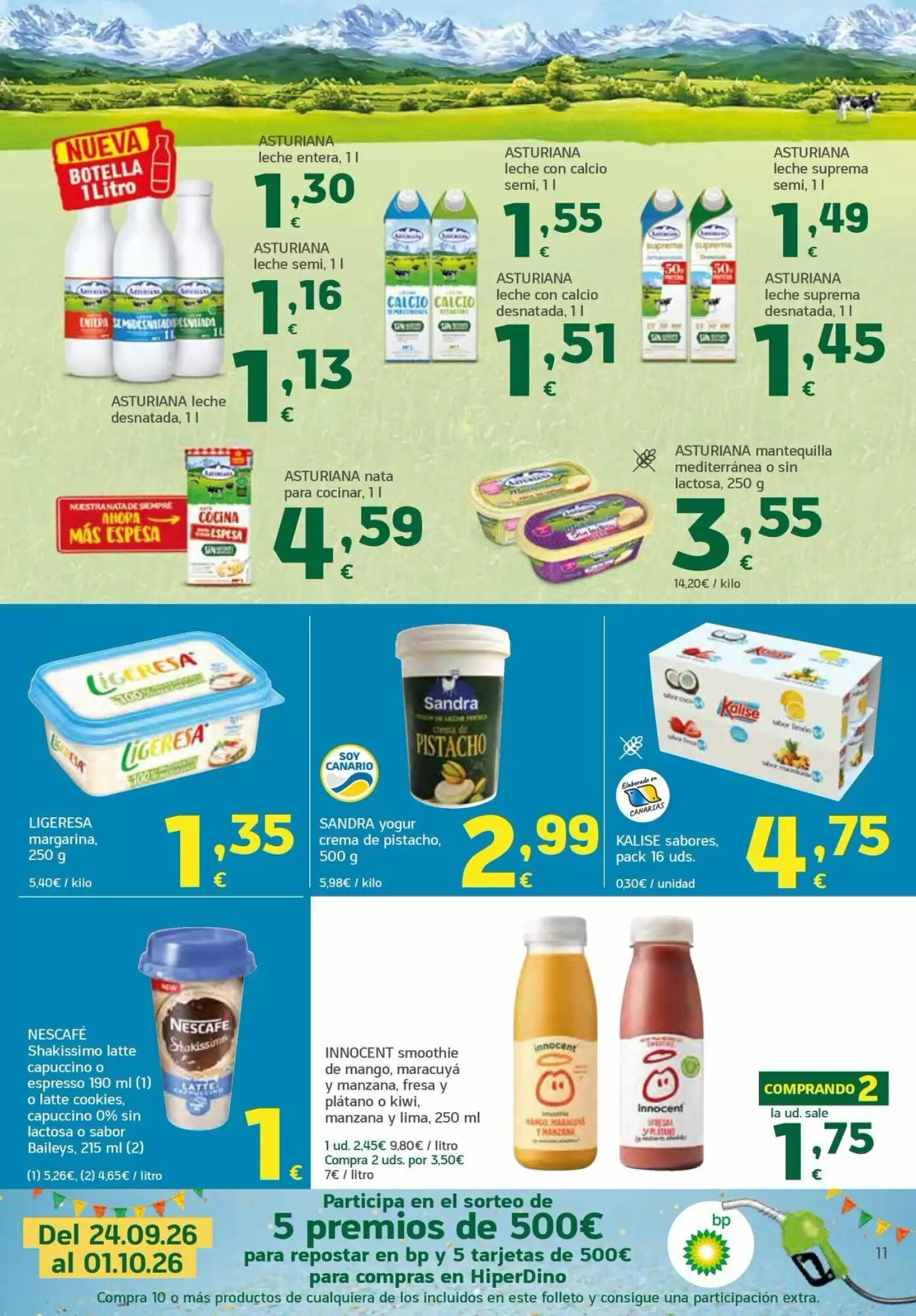 Folleto promocional de HiperDino válido desde el 24/09/2026 - Página 11.