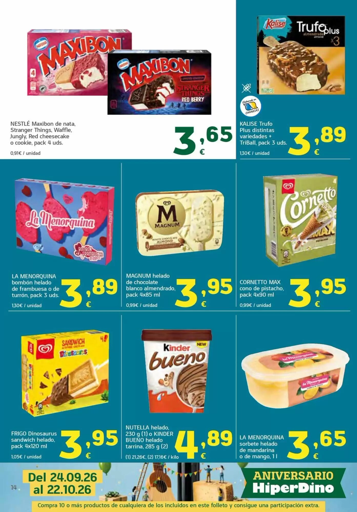 Folleto promocional de HiperDino válido desde el 24/09/2026 - Página 14.