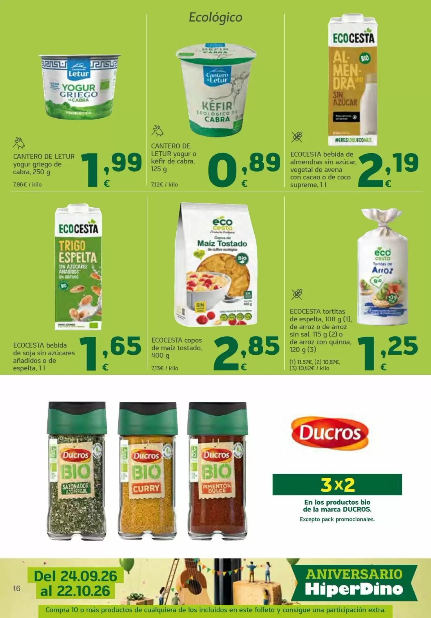 Folleto promocional de HiperDino válido desde el 24/09/2026 - Página 16.