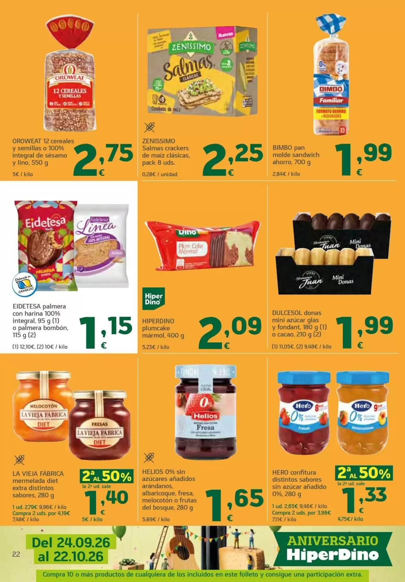 Folleto promocional de HiperDino válido desde el 24/09/2026 - Página 22.