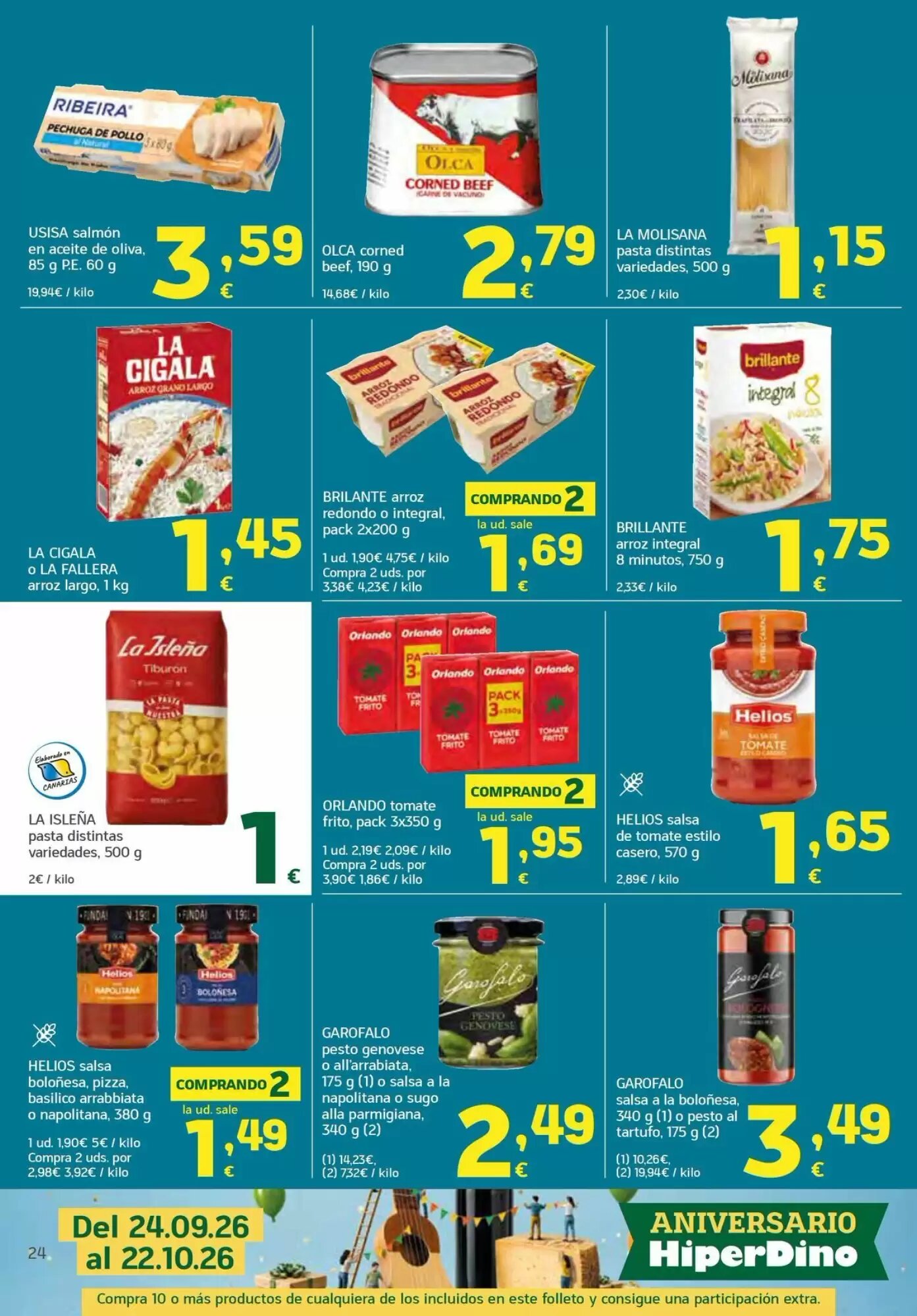 Folleto promocional de HiperDino válido desde el 24/09/2026 - Página 24.