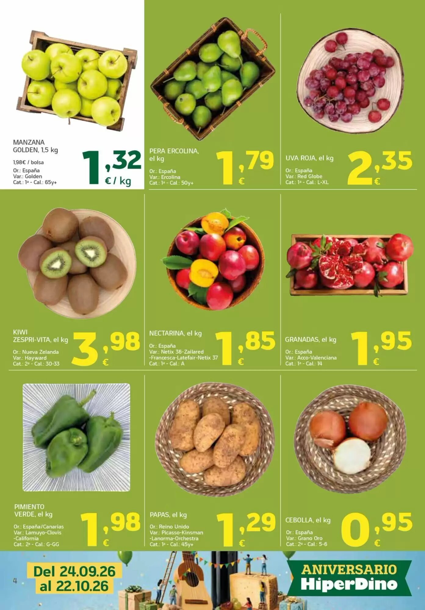 Folleto promocional de HiperDino válido desde el 24/09/2026 - Página 4.