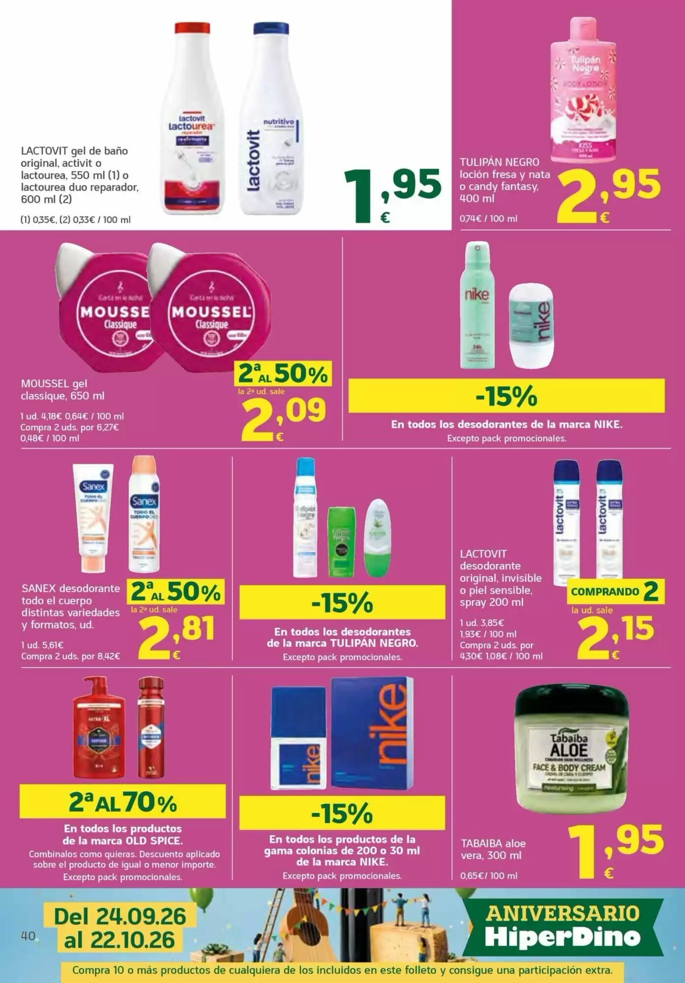 Folleto promocional de HiperDino válido desde el 24/09/2026 - Página 40.