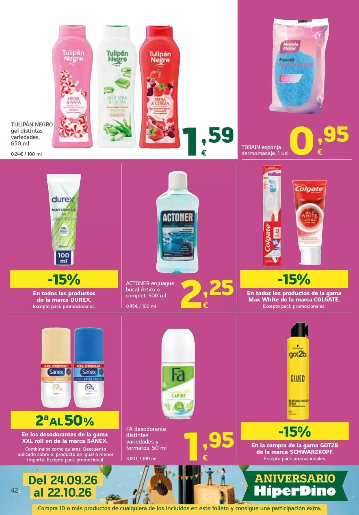 Folleto promocional de HiperDino válido desde el 24/09/2026 - Página 42.