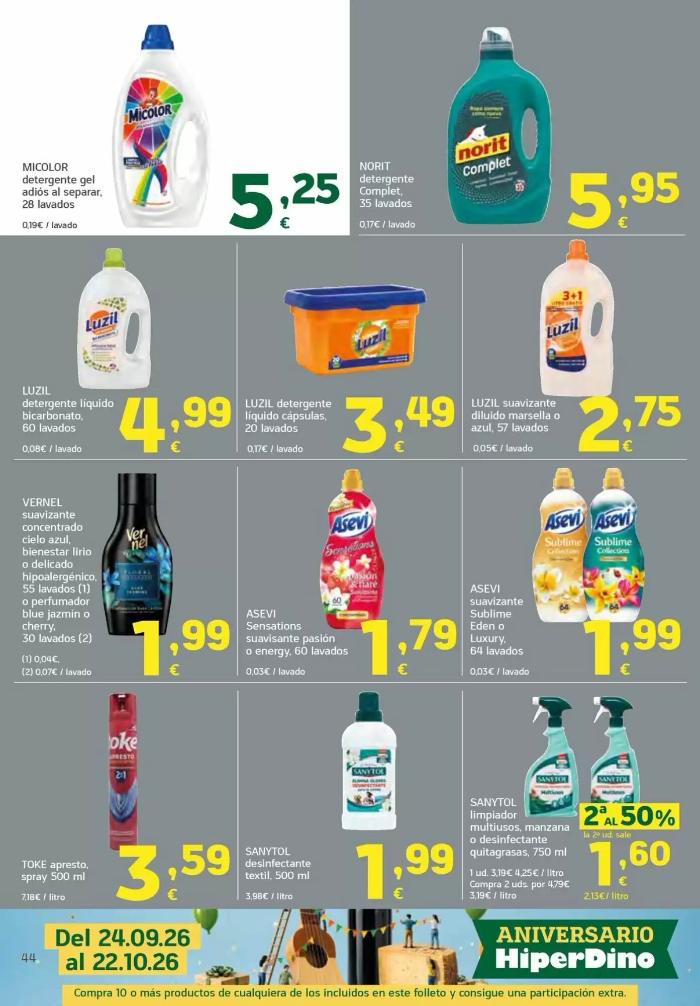 Folleto promocional de HiperDino válido desde el 24/09/2026 - Página 44.