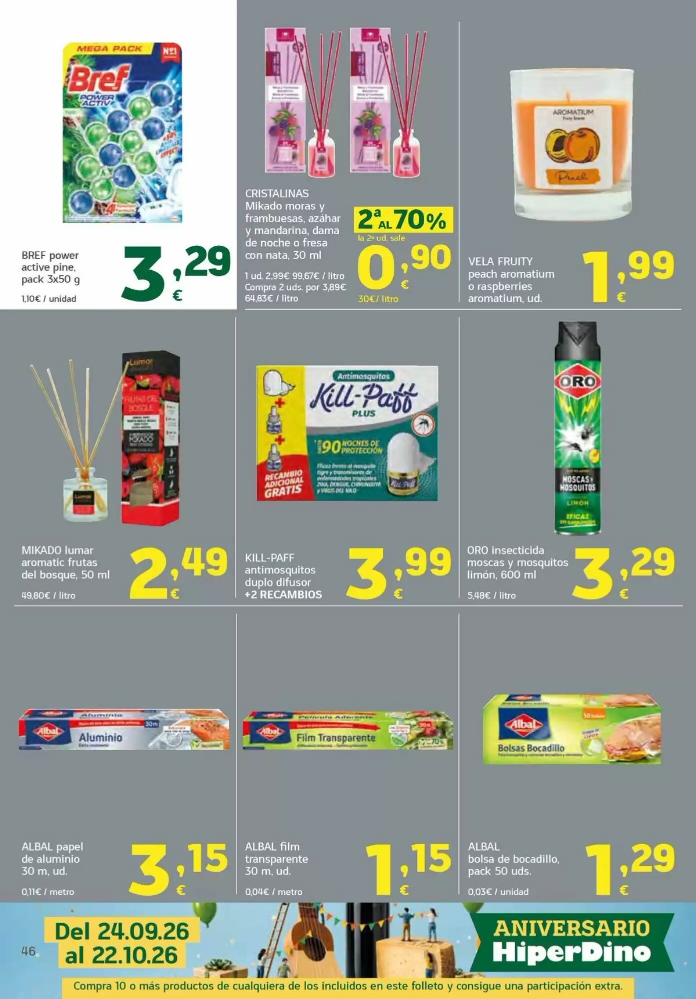 Folleto promocional de HiperDino válido desde el 24/09/2026 - Página 46.