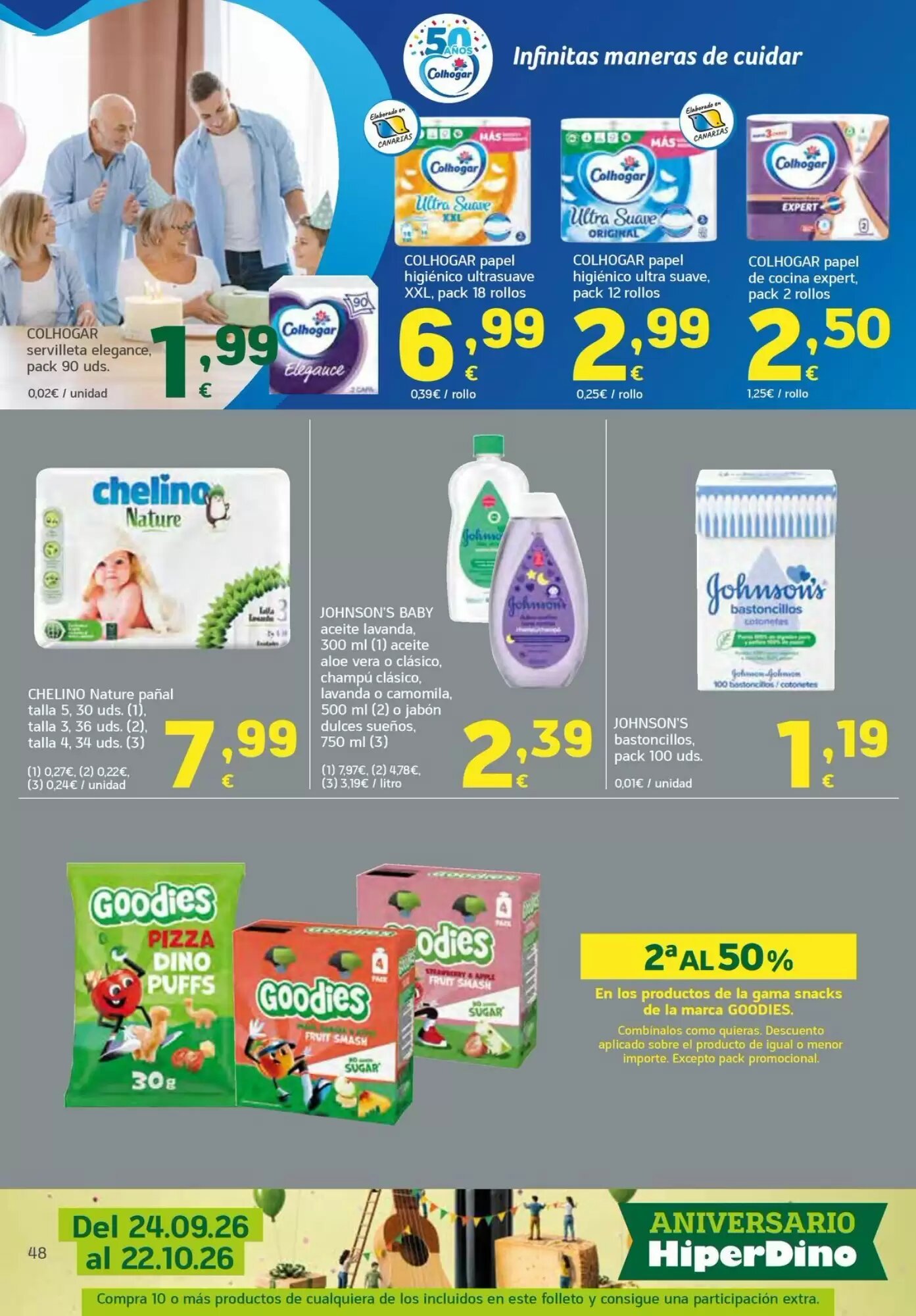 Folleto promocional de HiperDino válido desde el 24/09/2026 - Página 48.