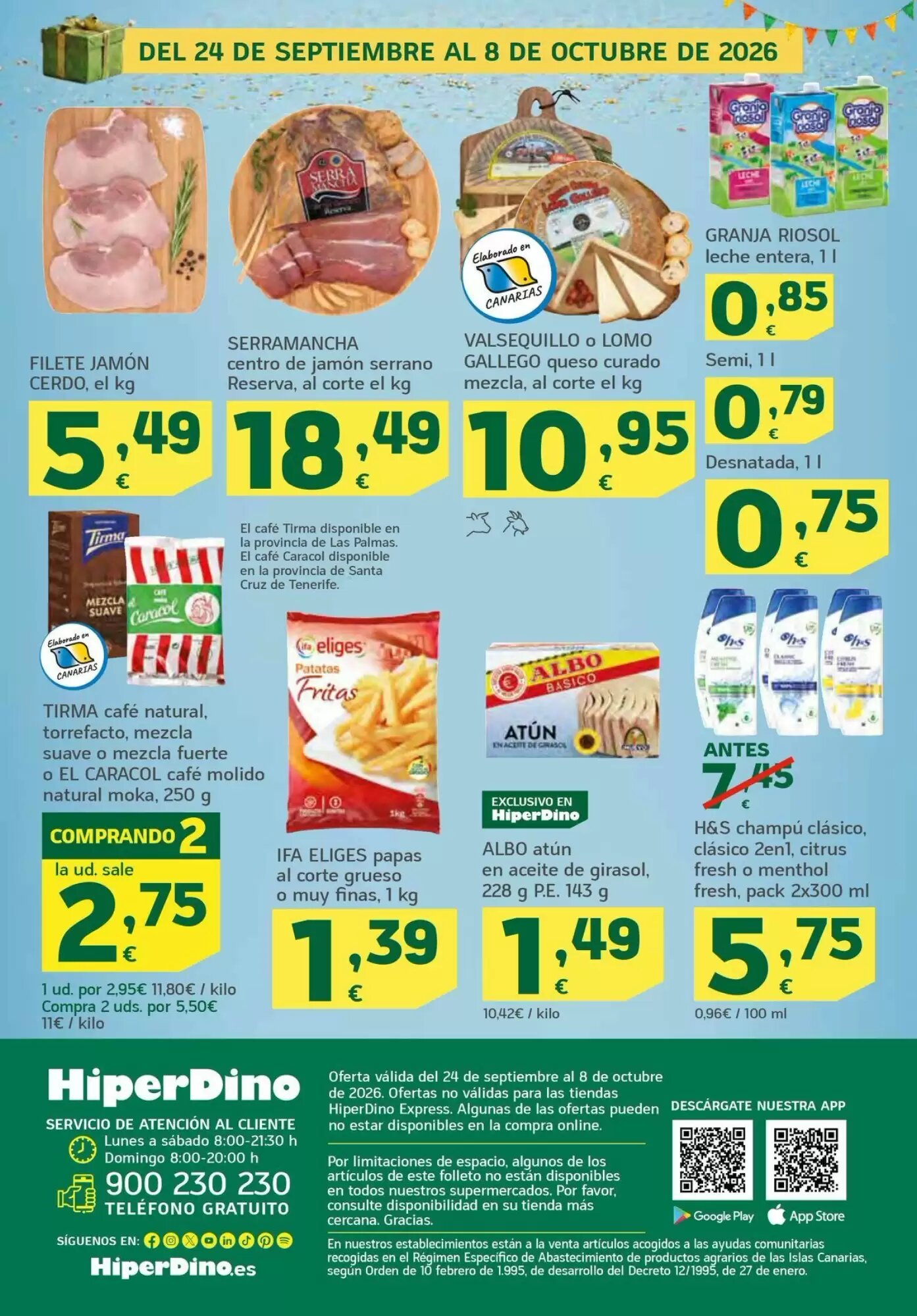 Folleto promocional de HiperDino válido desde el 24/09/2026 - Página 52.