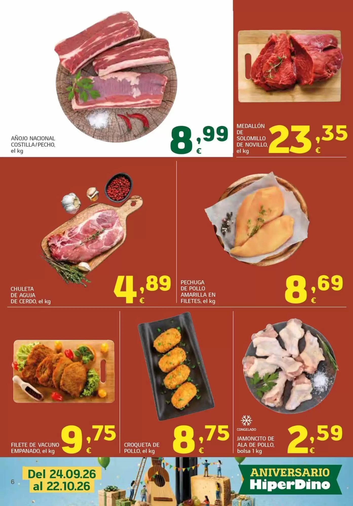 Folleto promocional de HiperDino válido desde el 24/09/2026 - Página 6.