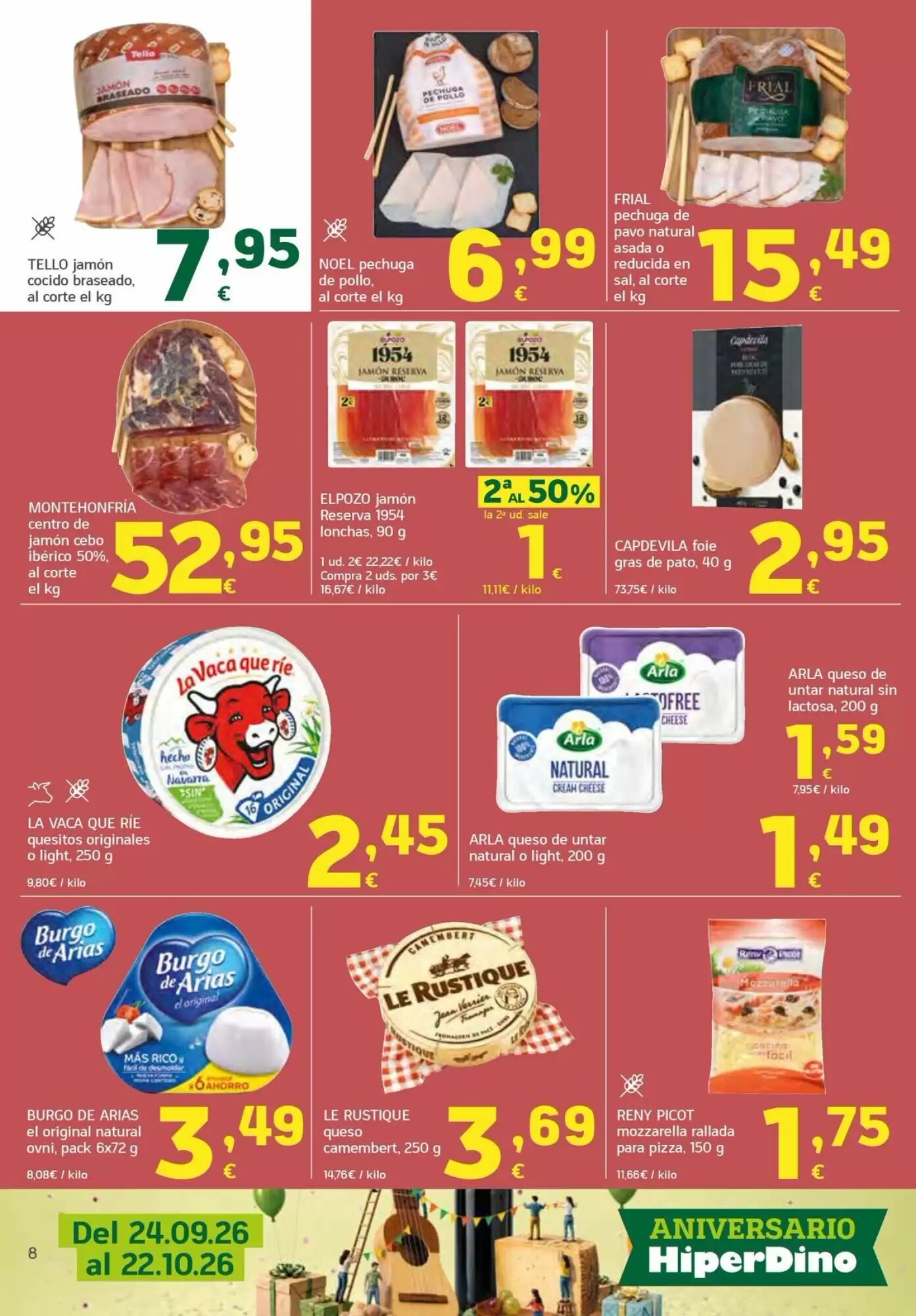 Folleto promocional de HiperDino válido desde el 24/09/2026 - Página 8.