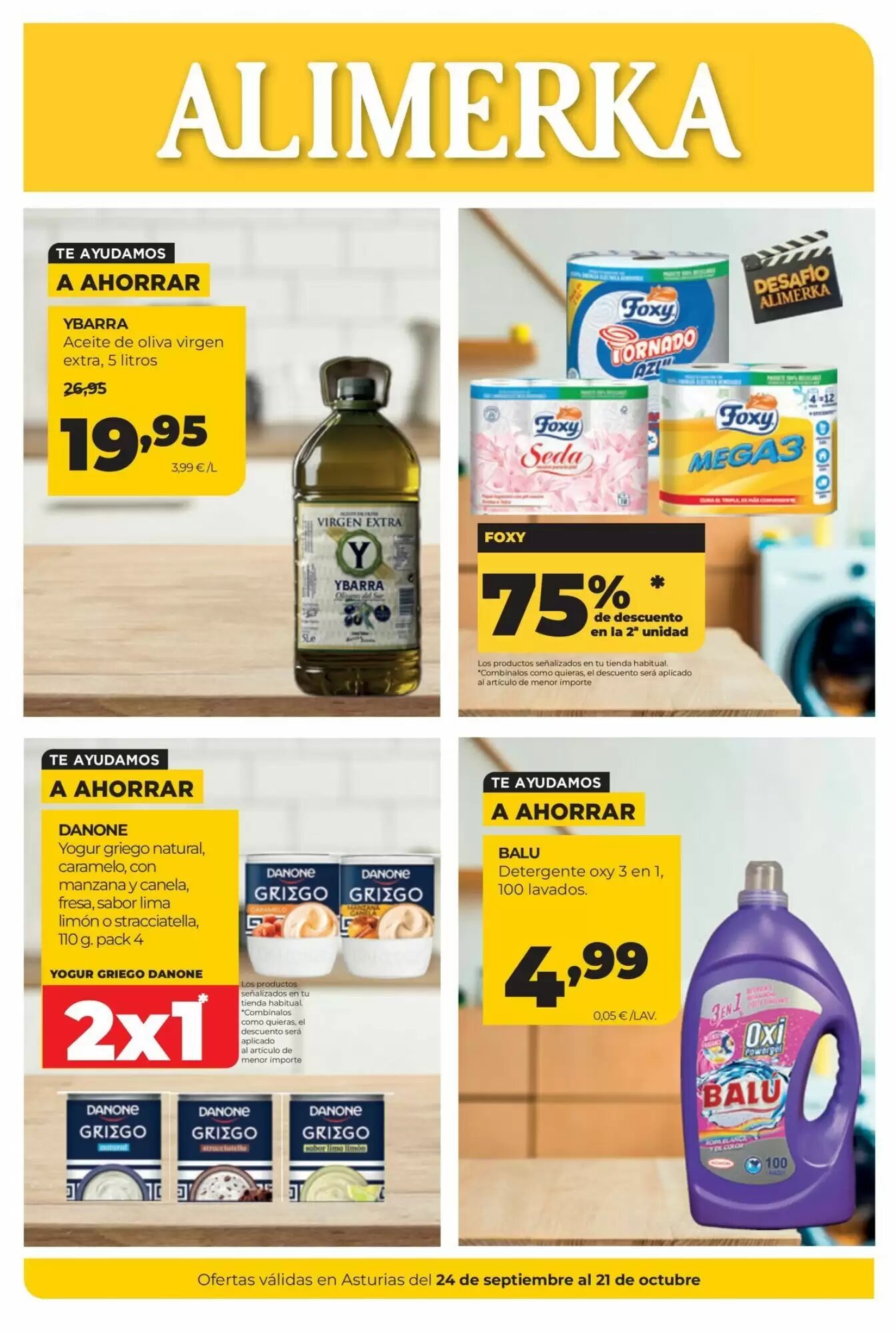 Folleto promocional de Alimerka válido desde el 24/09/2026 - Página 1.