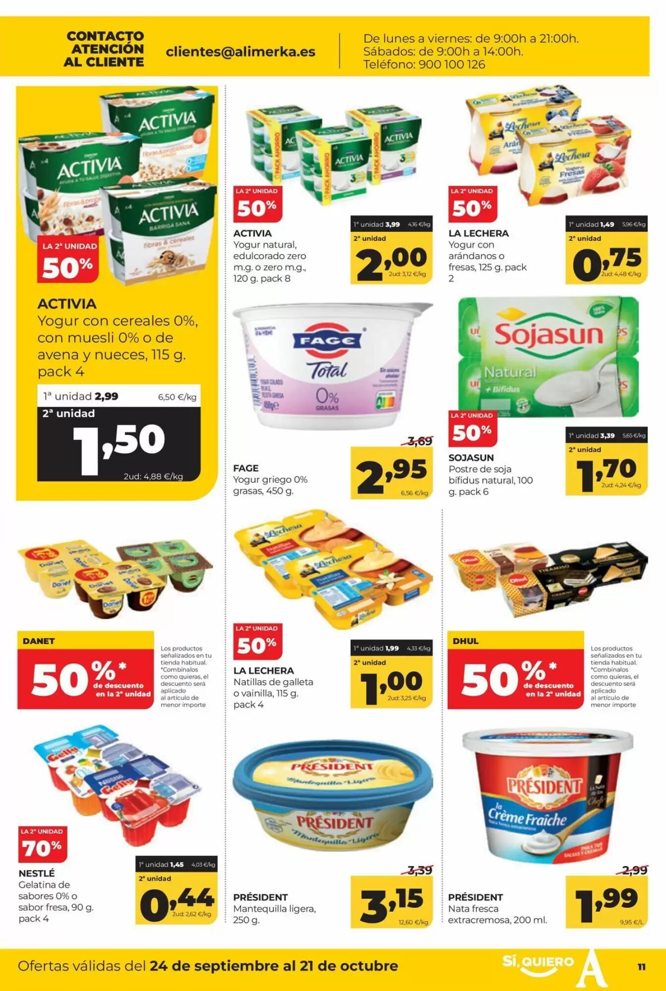 Folleto promocional de Alimerka válido desde el 24/09/2026 - Página 11.