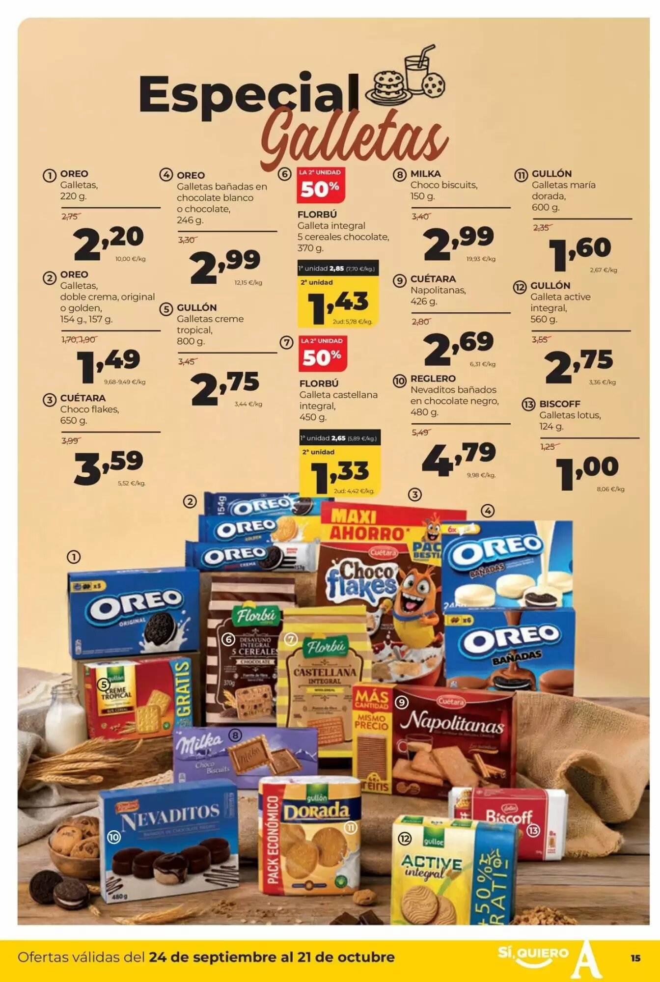 Folleto promocional de Alimerka válido desde el 24/09/2026 - Página 15.