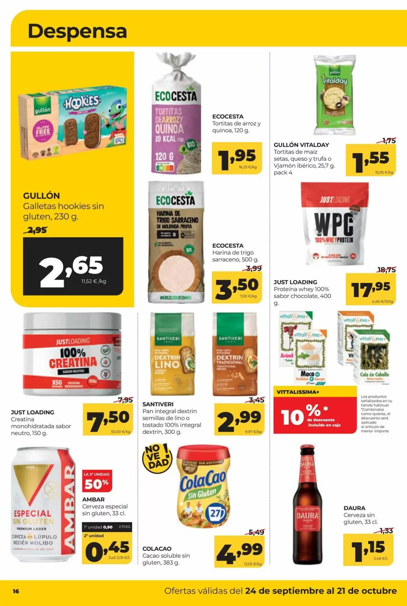 Folleto promocional de Alimerka válido desde el 24/09/2026 - Página 16.
