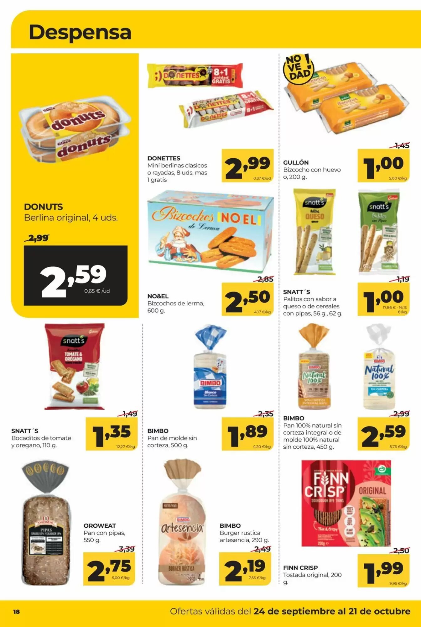 Folleto promocional de Alimerka válido desde el 24/09/2026 - Página 18.