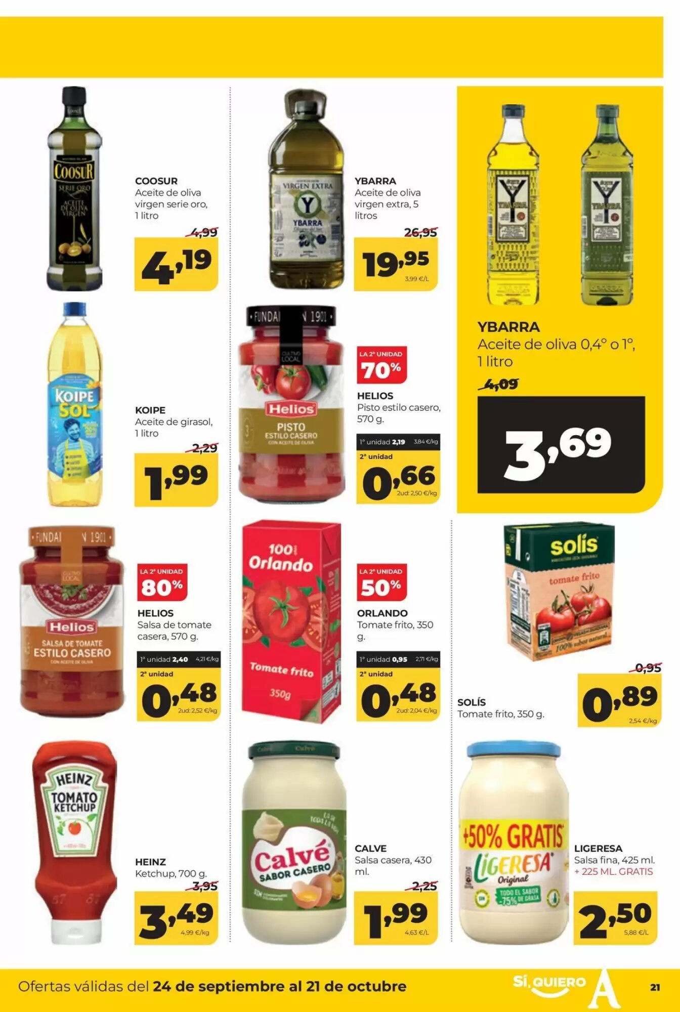 Folleto promocional de Alimerka válido desde el 24/09/2026 - Página 21.