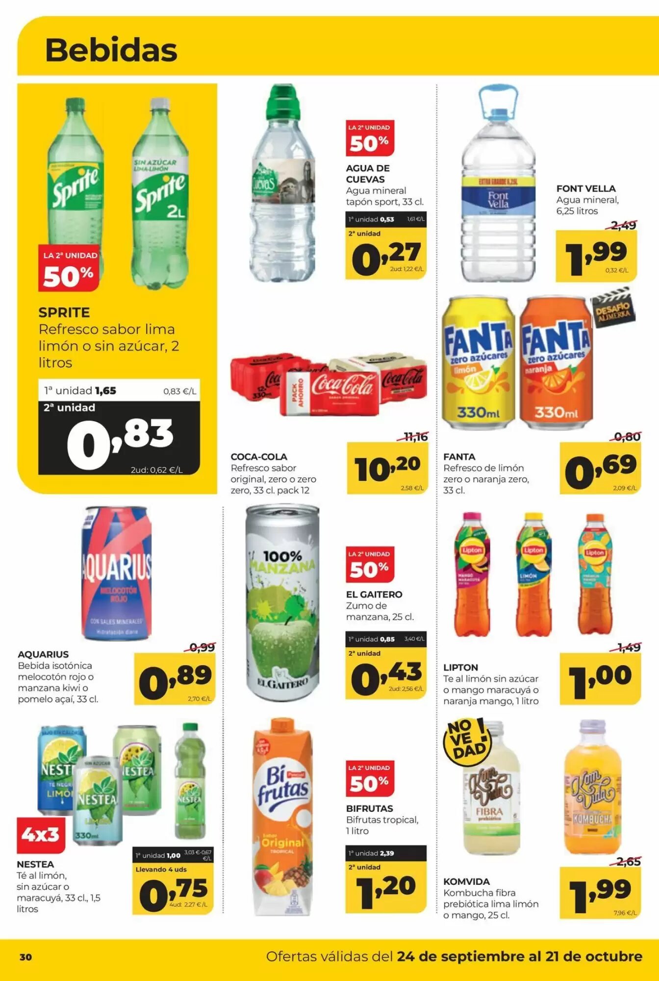 Folleto promocional de Alimerka válido desde el 24/09/2026 - Página 30.