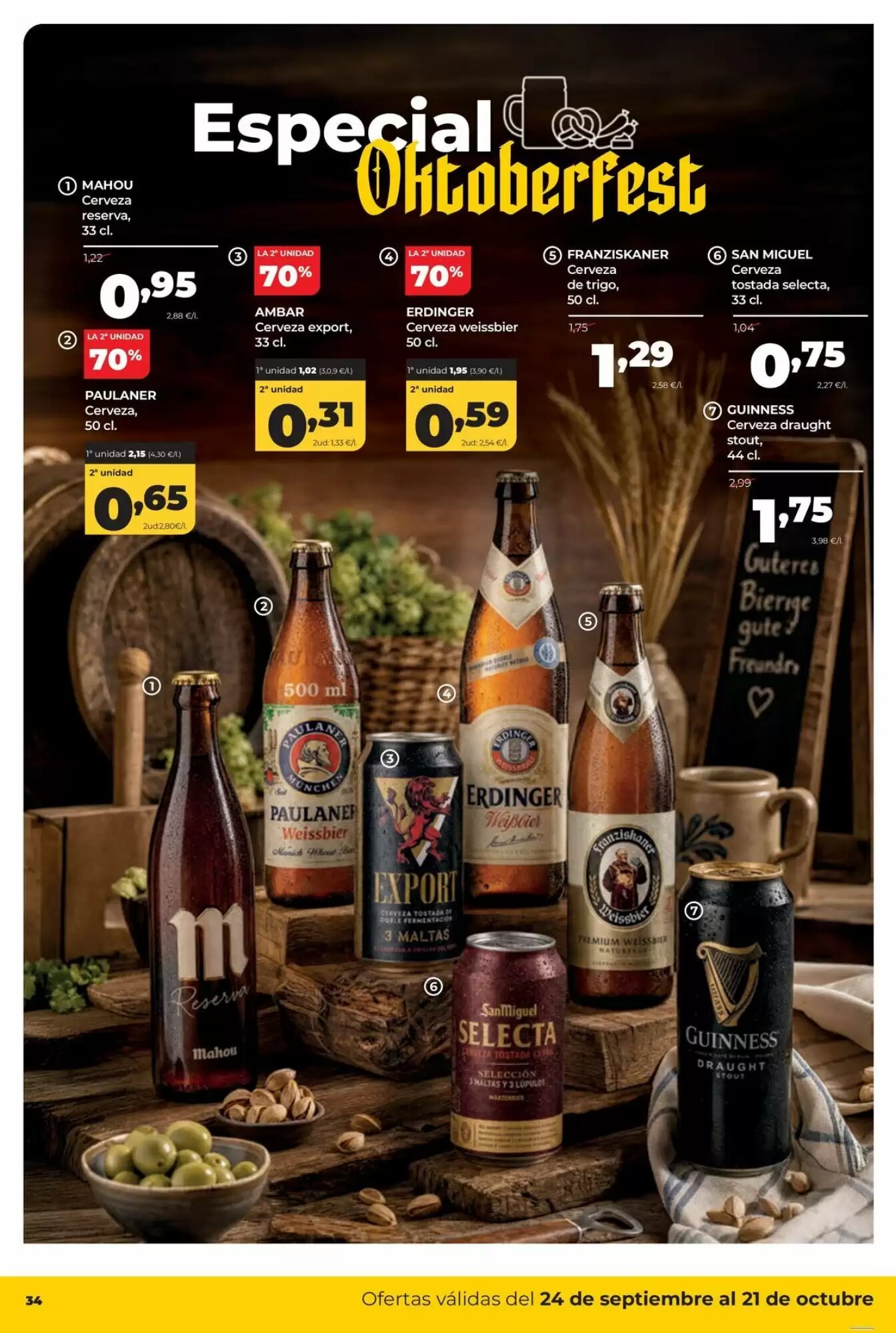 Folleto promocional de Alimerka válido desde el 24/09/2026 - Página 34.