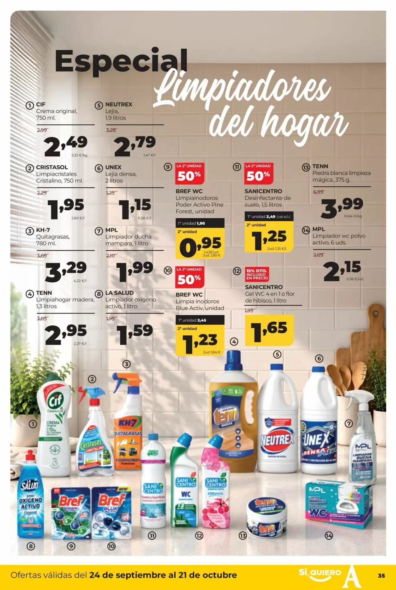 Folleto promocional de Alimerka válido desde el 24/09/2026 - Página 35.