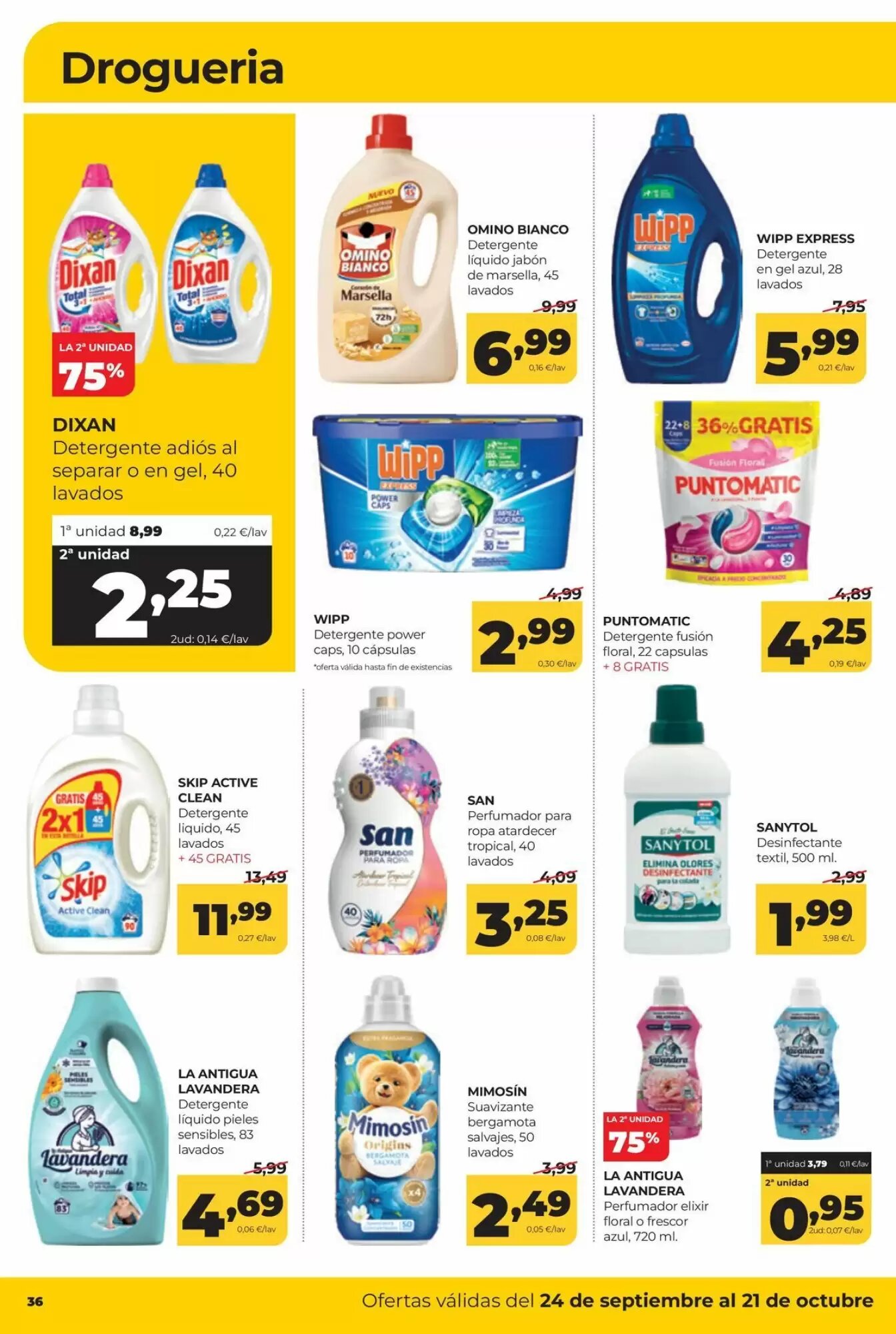 Folleto promocional de Alimerka válido desde el 24/09/2026 - Página 36.