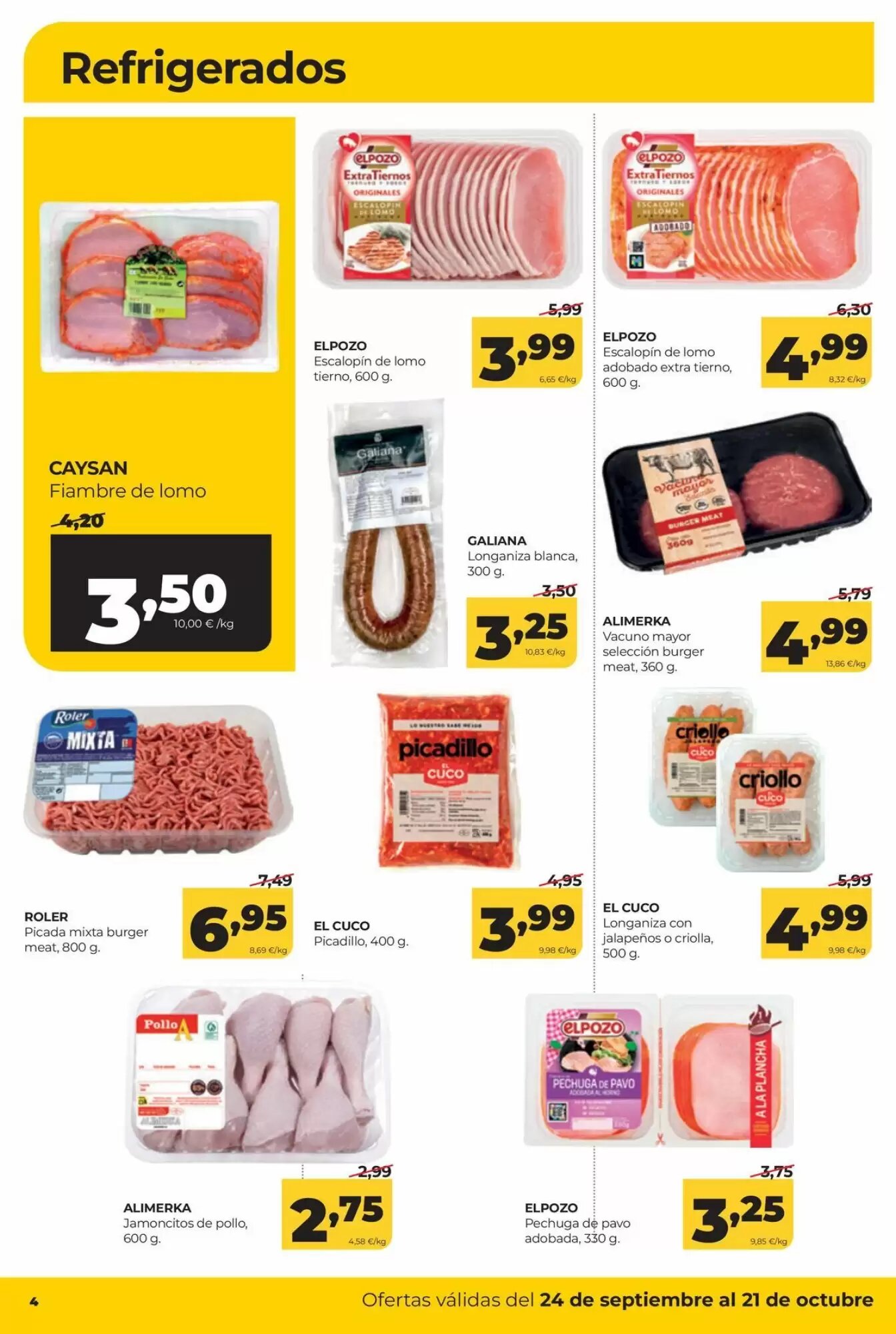 Folleto promocional de Alimerka válido desde el 24/09/2026 - Página 4.