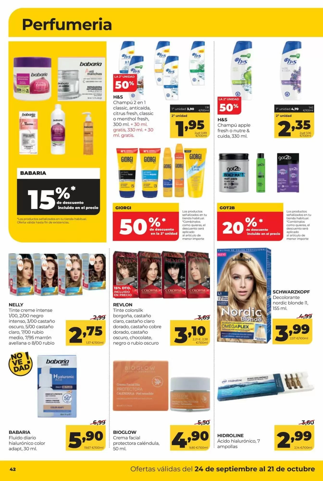 Folleto promocional de Alimerka válido desde el 24/09/2026 - Página 42.