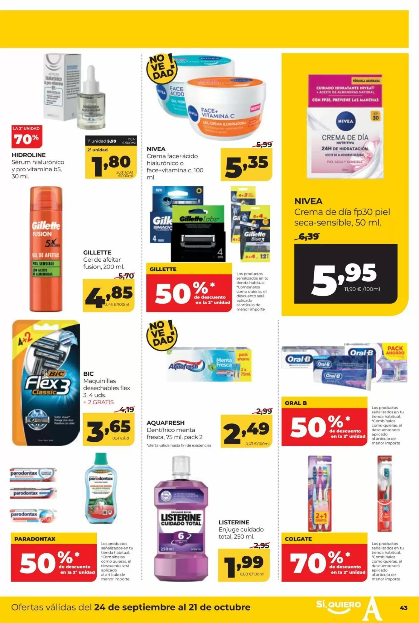 Folleto promocional de Alimerka válido desde el 24/09/2026 - Página 43.