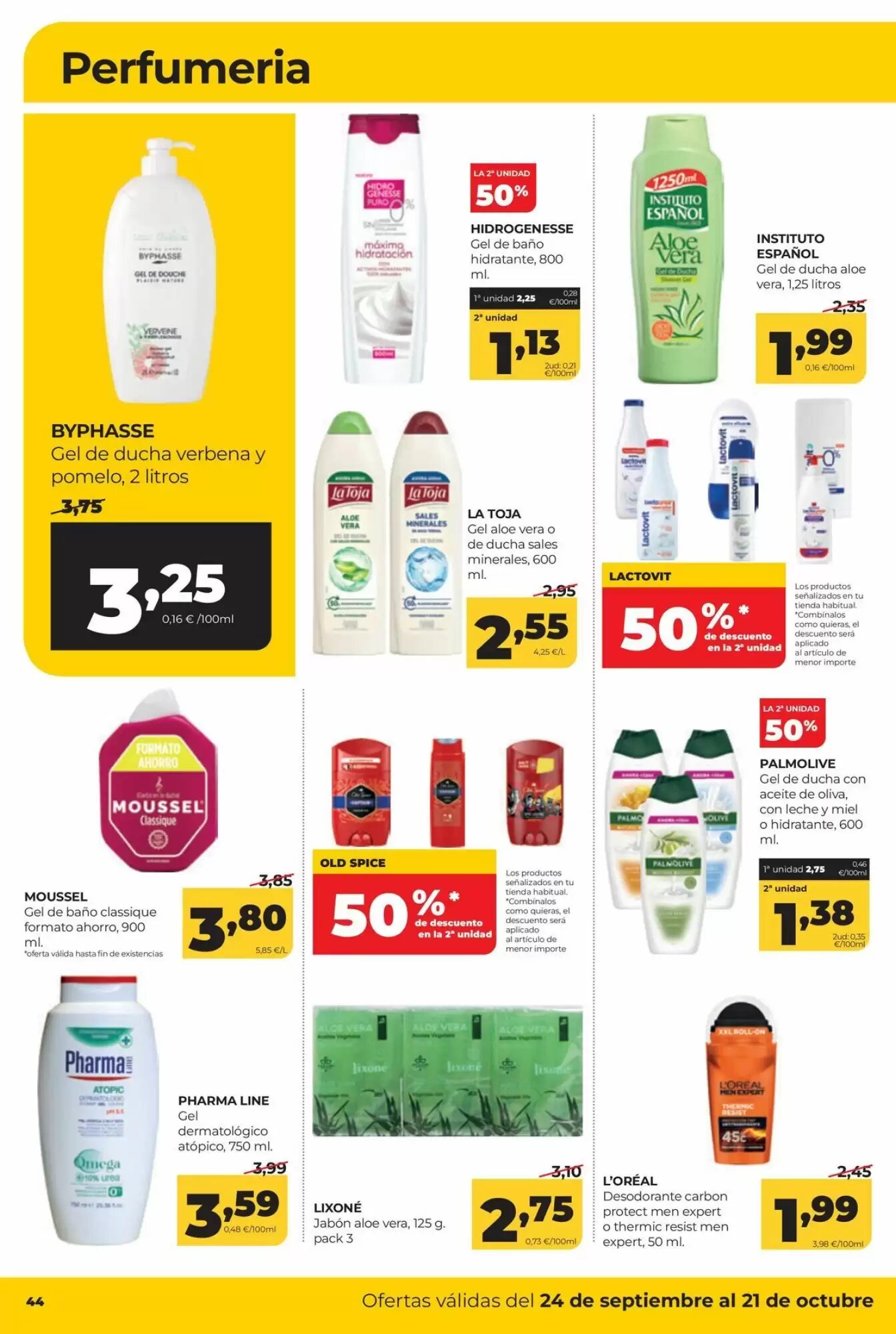 Folleto promocional de Alimerka válido desde el 24/09/2026 - Página 44.