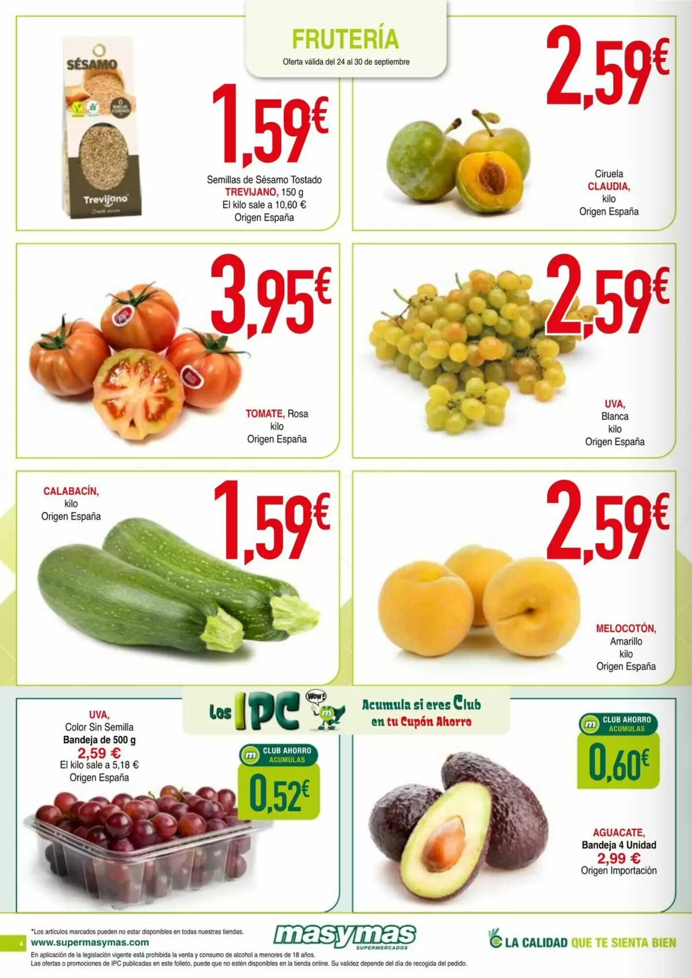 Folleto promocional de Masymas válido desde el 24/09/2026 - Página 4.