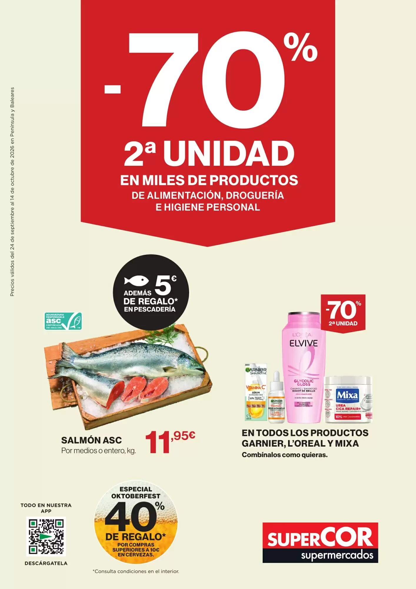 Folleto promocional de Supercor válido desde el 24/09/2026 - Página 1.