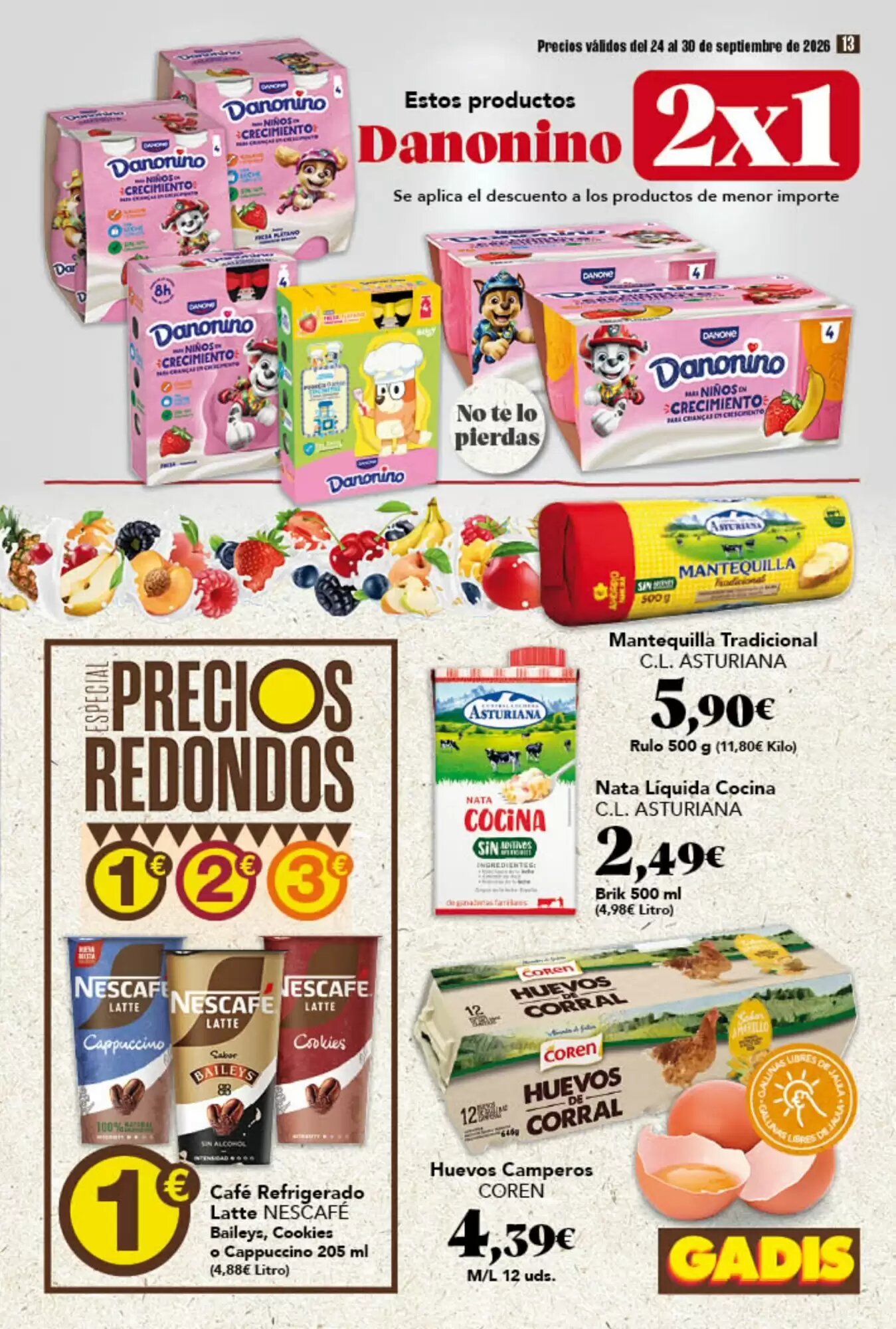 Folleto promocional de Gadis válido desde el 24/09/2026 - Página 13.