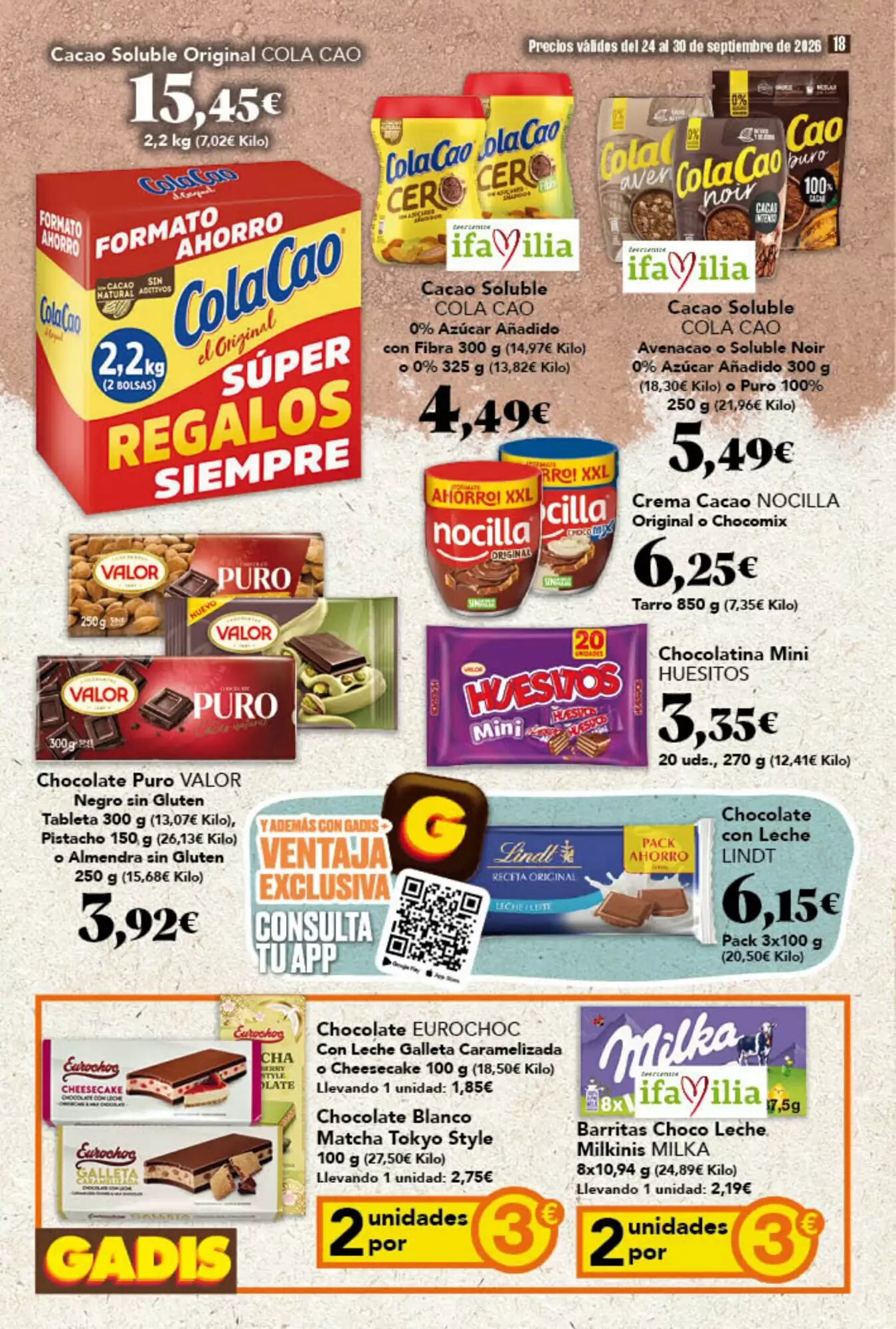 Folleto promocional de Gadis válido desde el 24/09/2026 - Página 18.