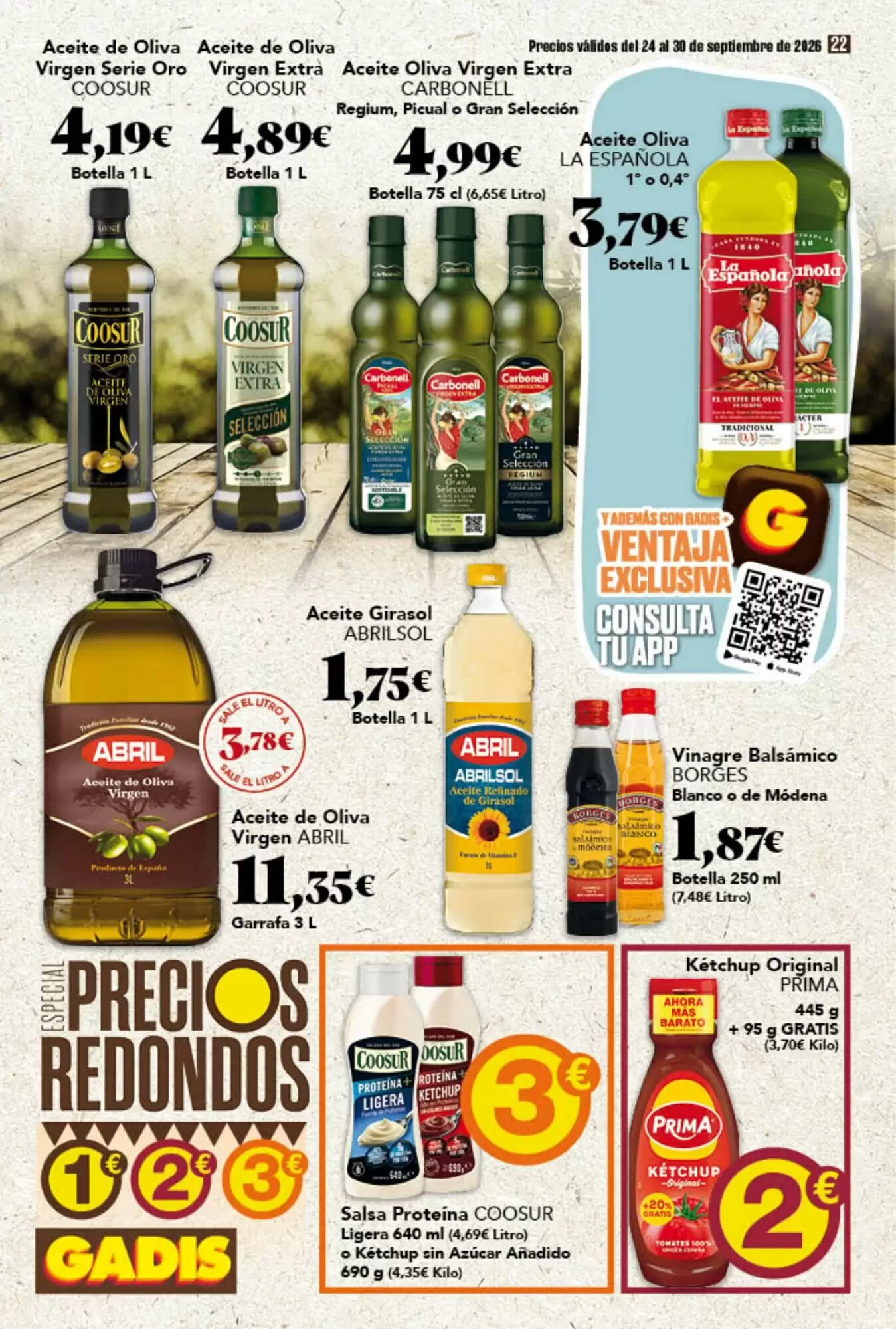 Folleto promocional de Gadis válido desde el 24/09/2026 - Página 22.